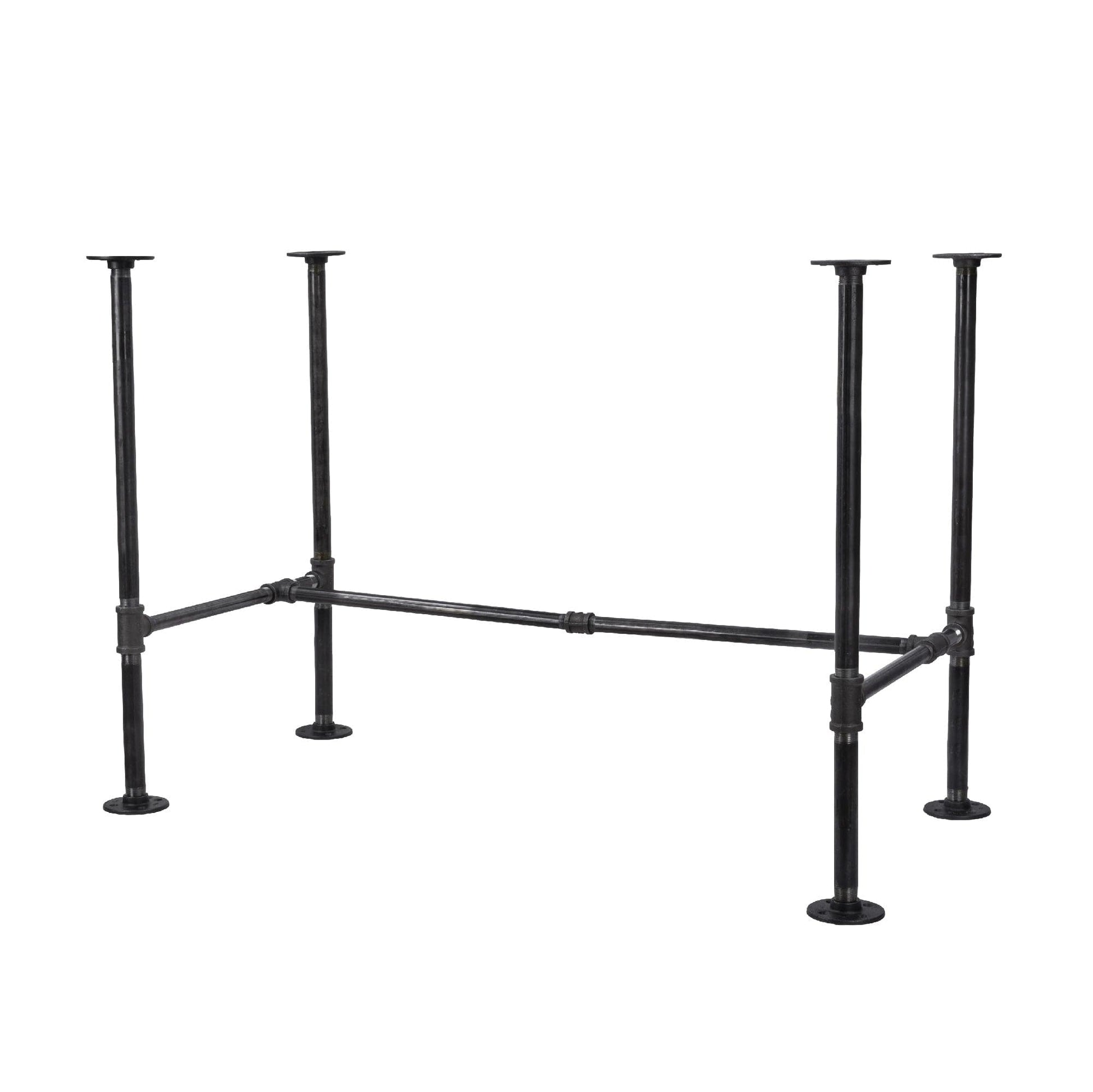 Noir Black H Desk by PIPE DECOR