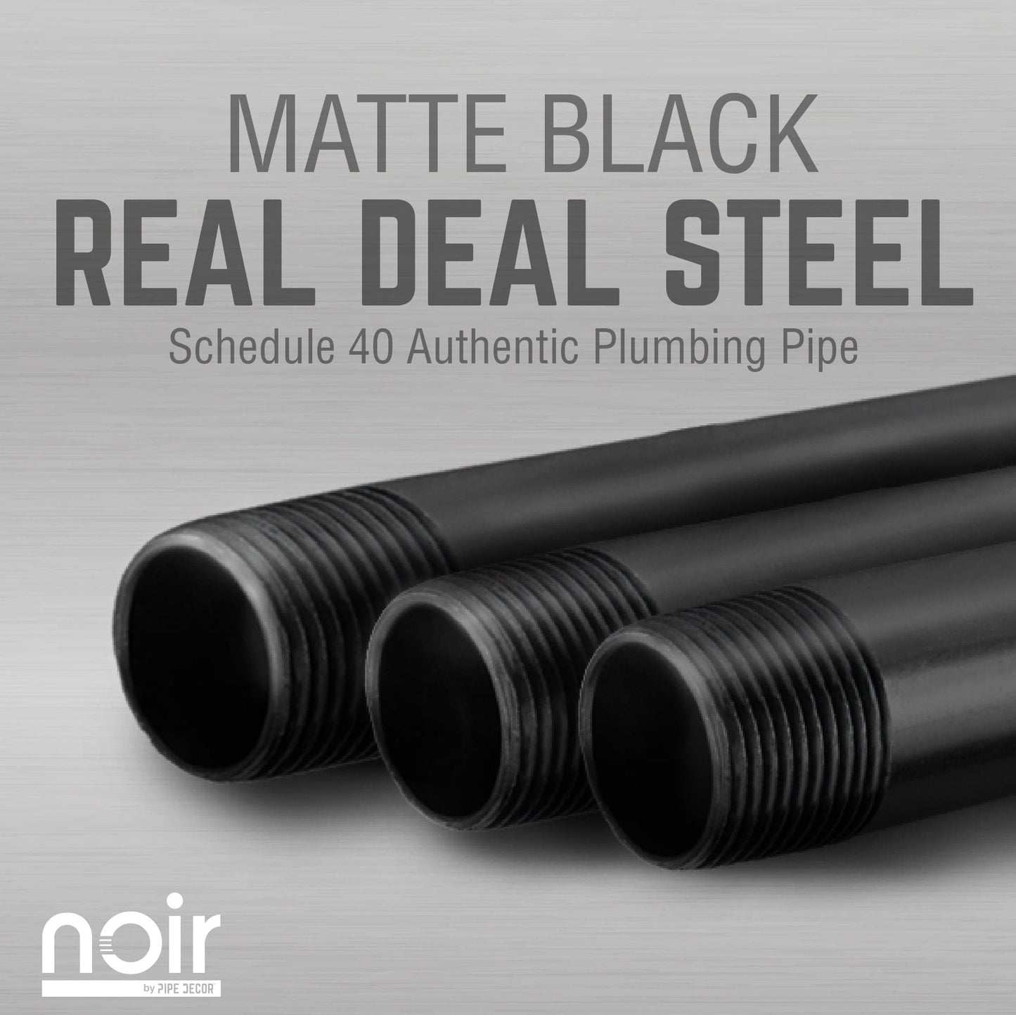 Noir Black Wall Mounted Double Hung Clothing Rack