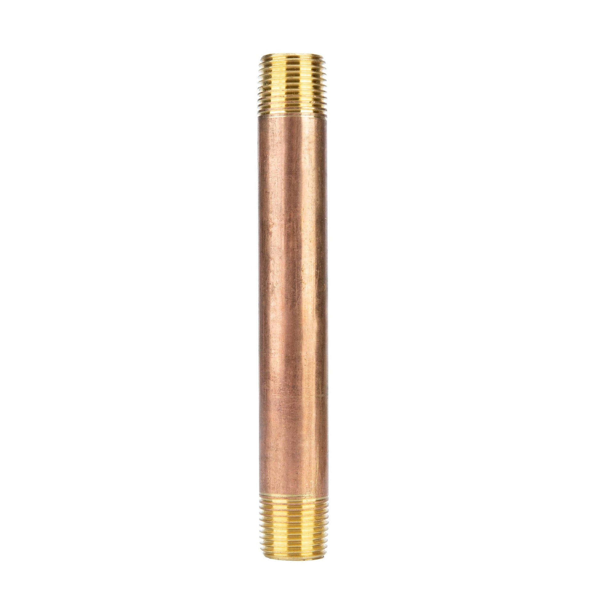 1/2 in. x 6 in. Red Brass Pipe