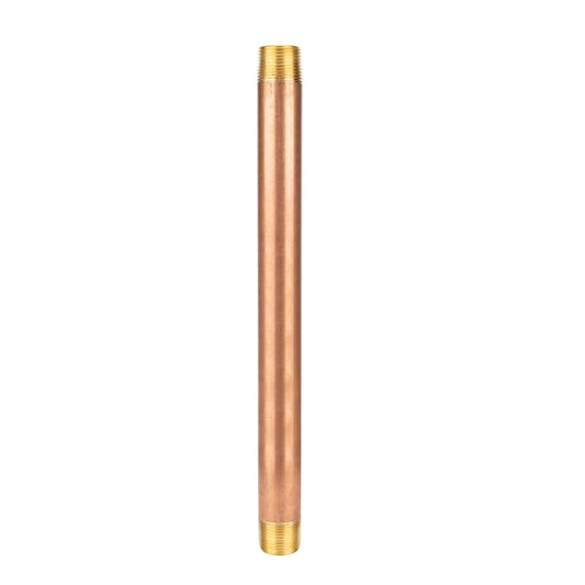 3/4 in. x 12 in. Red Brass Pipe