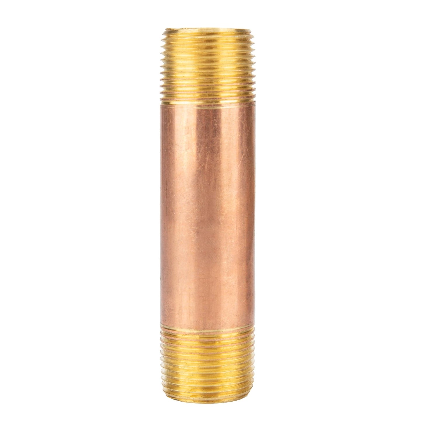 3/4 in. x 4 in. Red Brass Pipe