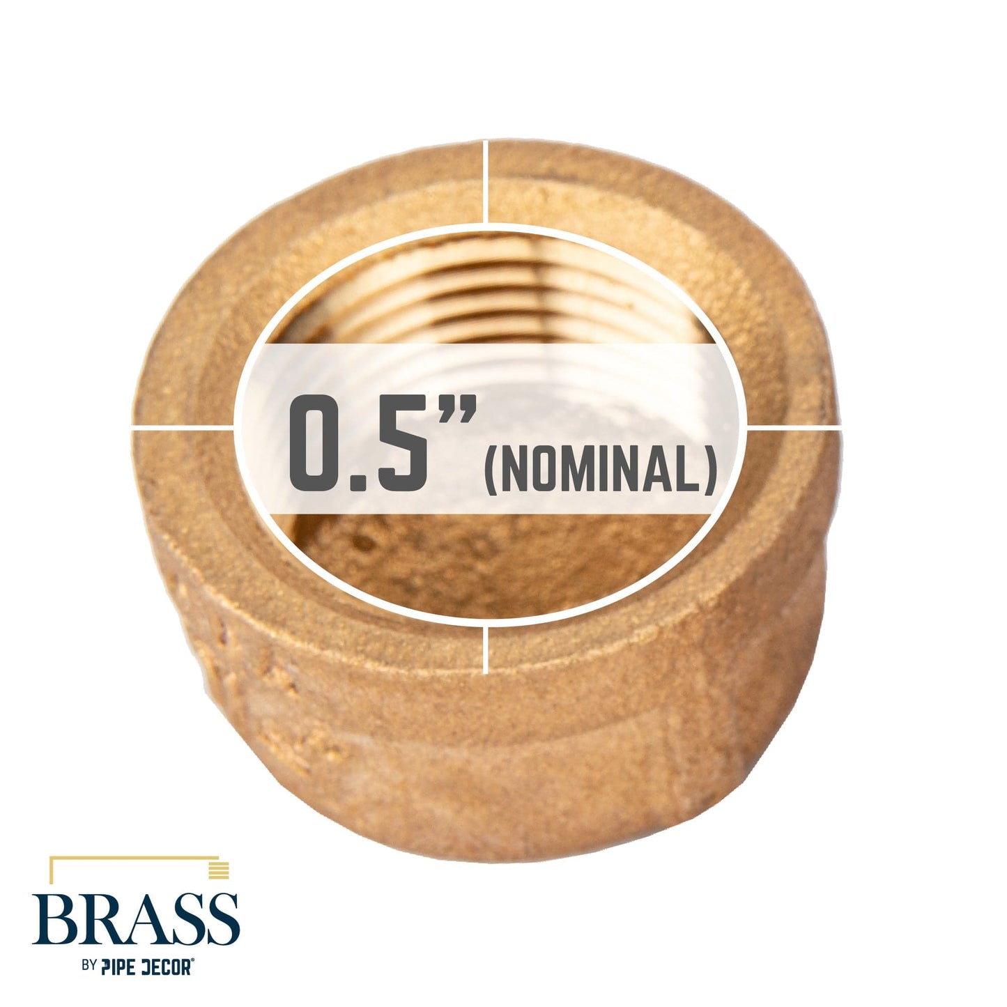 3/4 in. Red Brass Cap