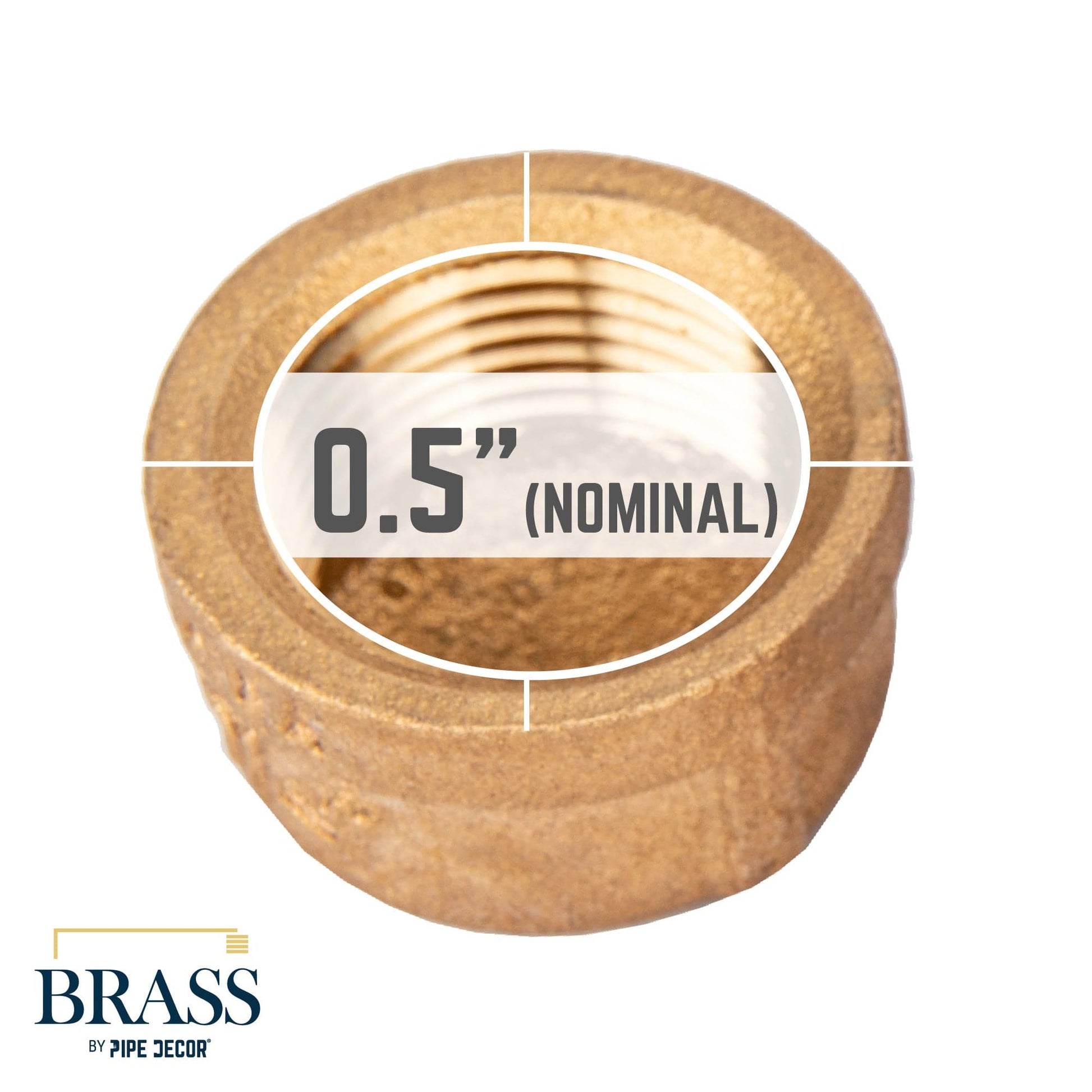 3/4 in. Red Brass Cap