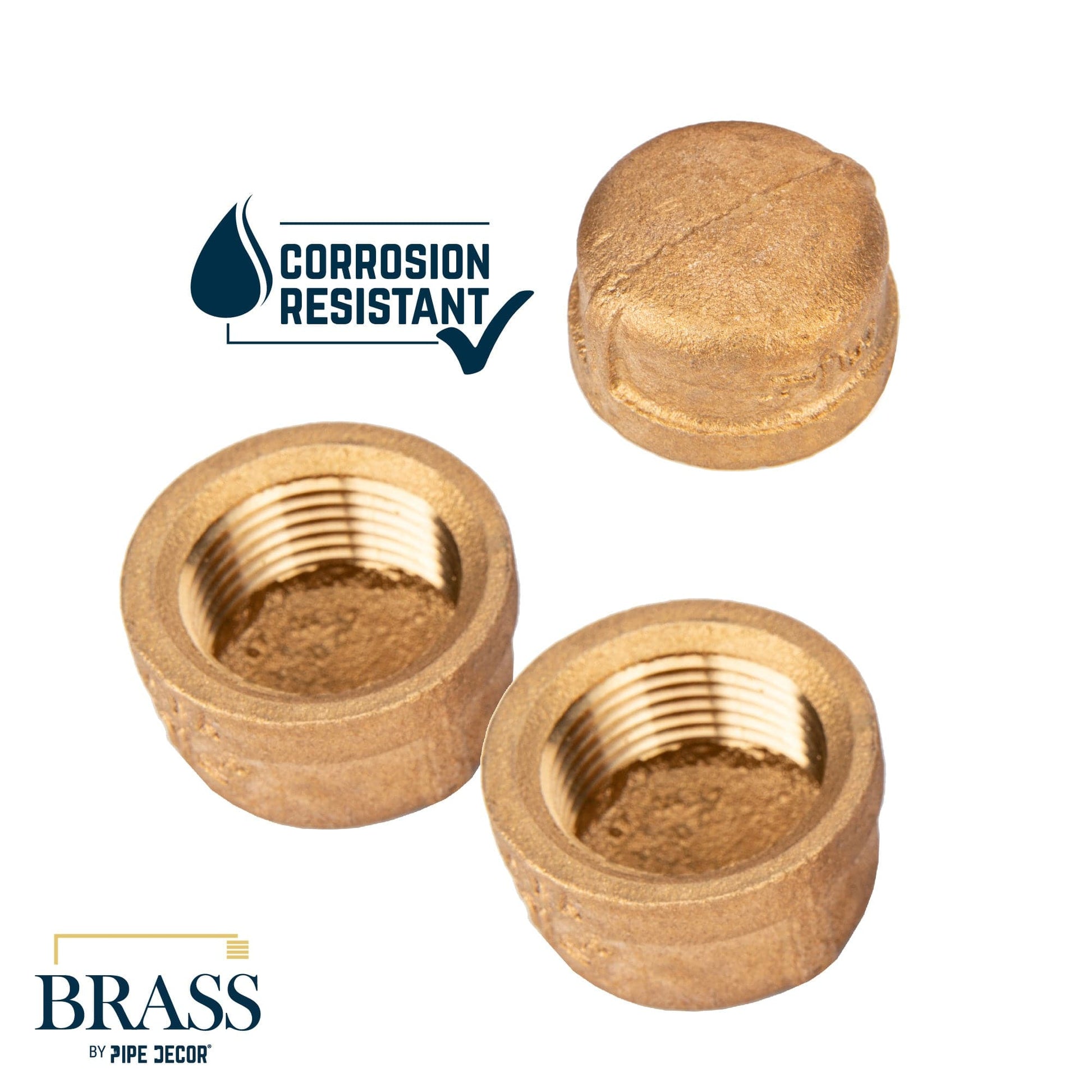 3/4 in. Red Brass Cap