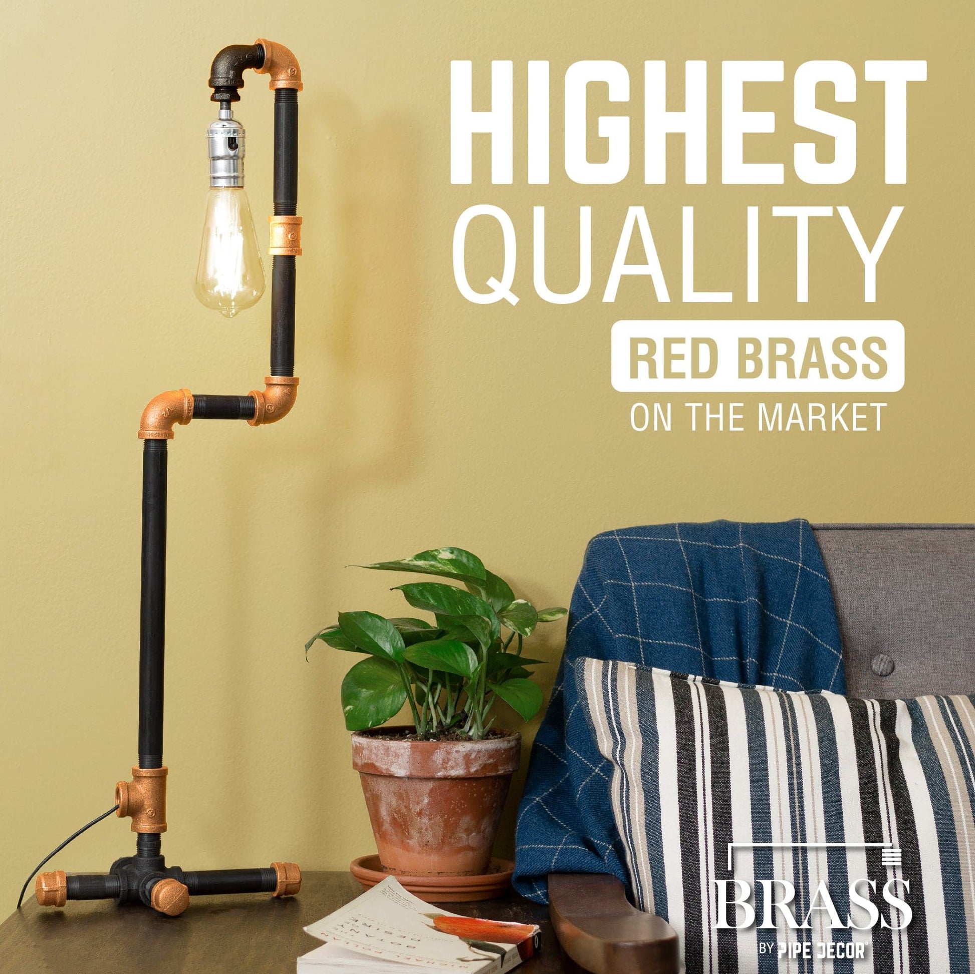 1/2 in. Red Brass Coupling