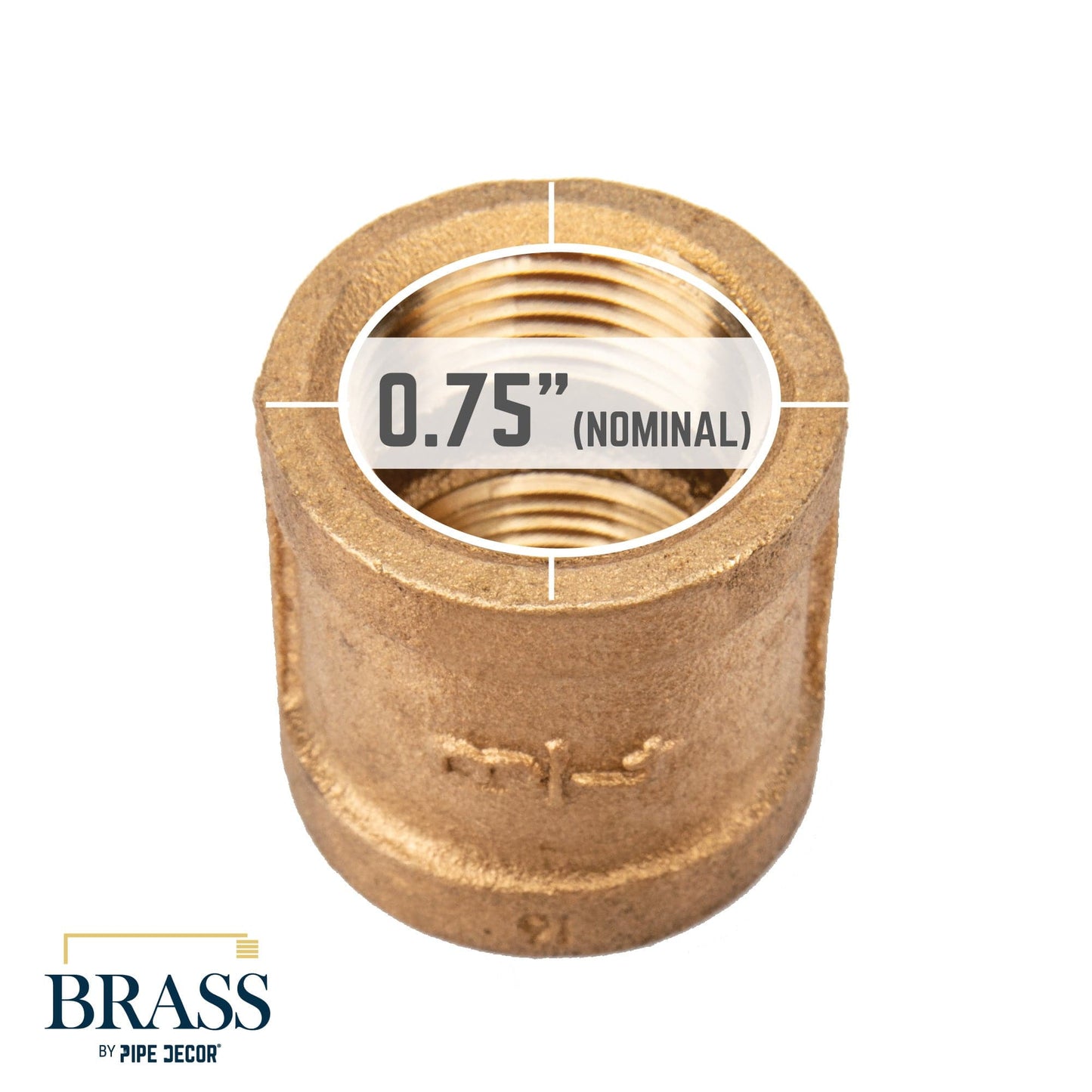 3/4 in. Red Brass Coupling