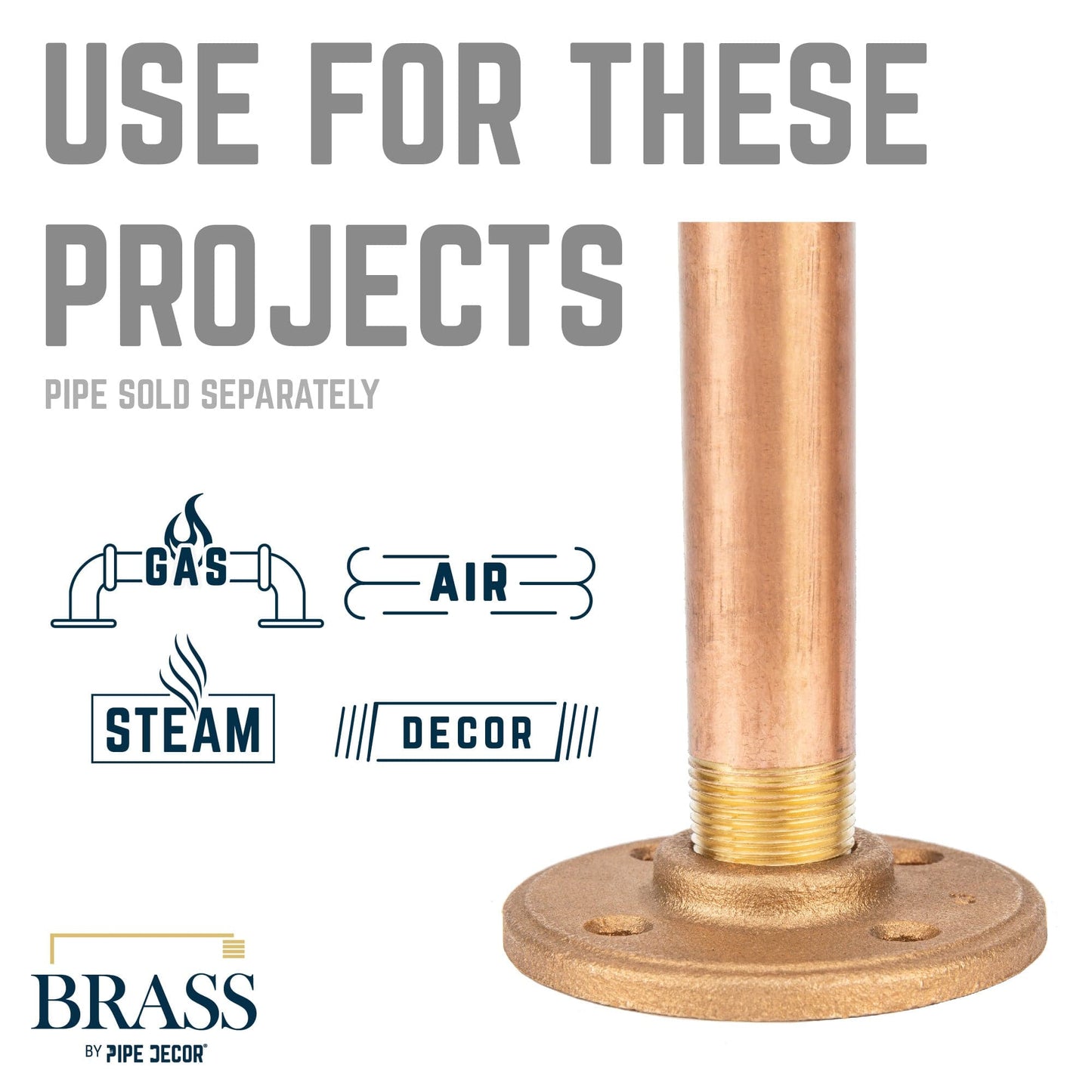 1/2 in. Red Brass Flange