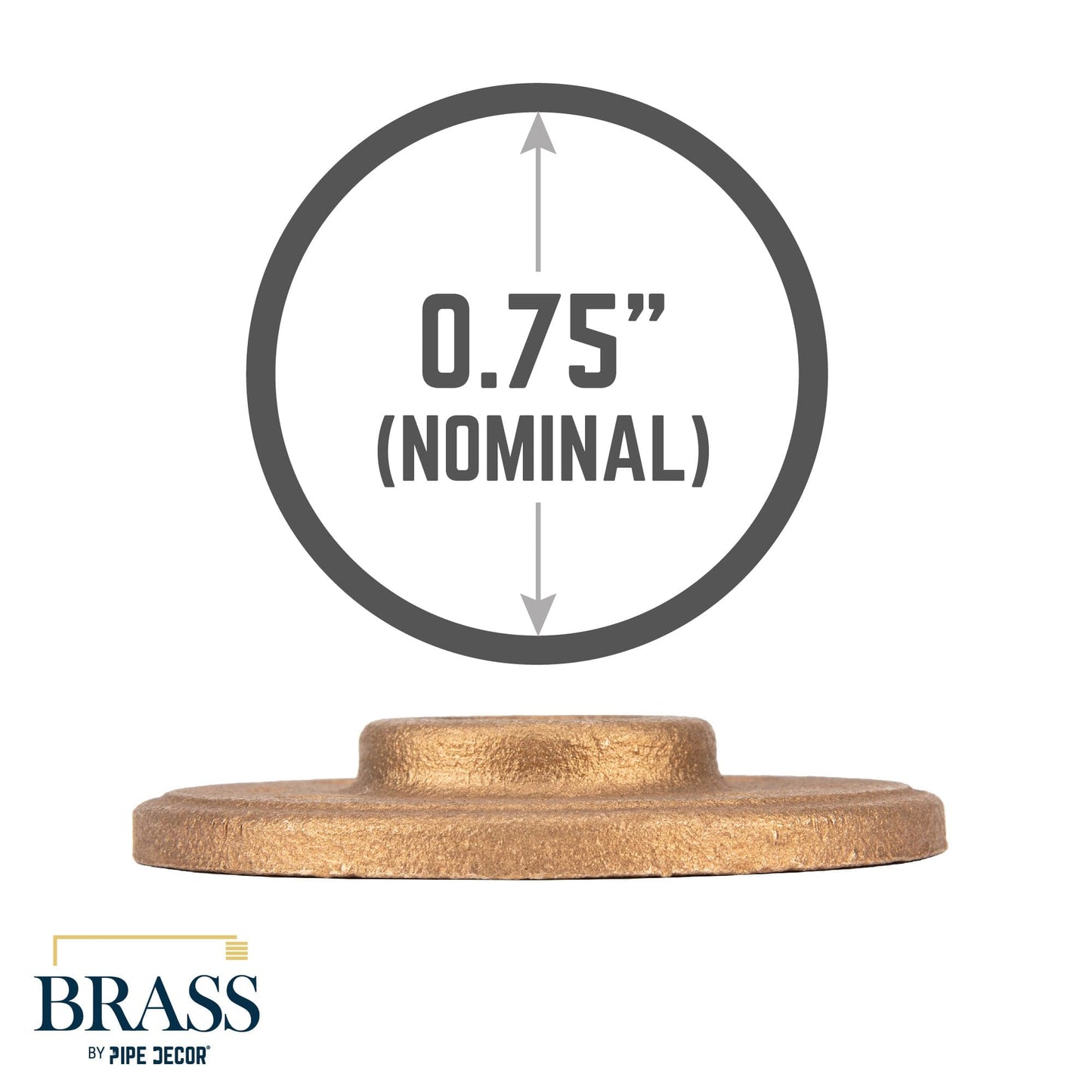 3/4 in. Red Brass Flange