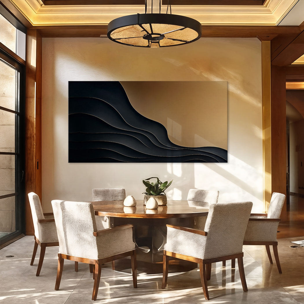 Black And Gold Minimalist Abstract X