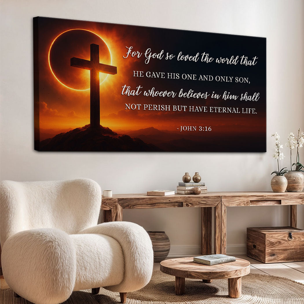 John 3:16: For God So Loved The World Faith Sign IV