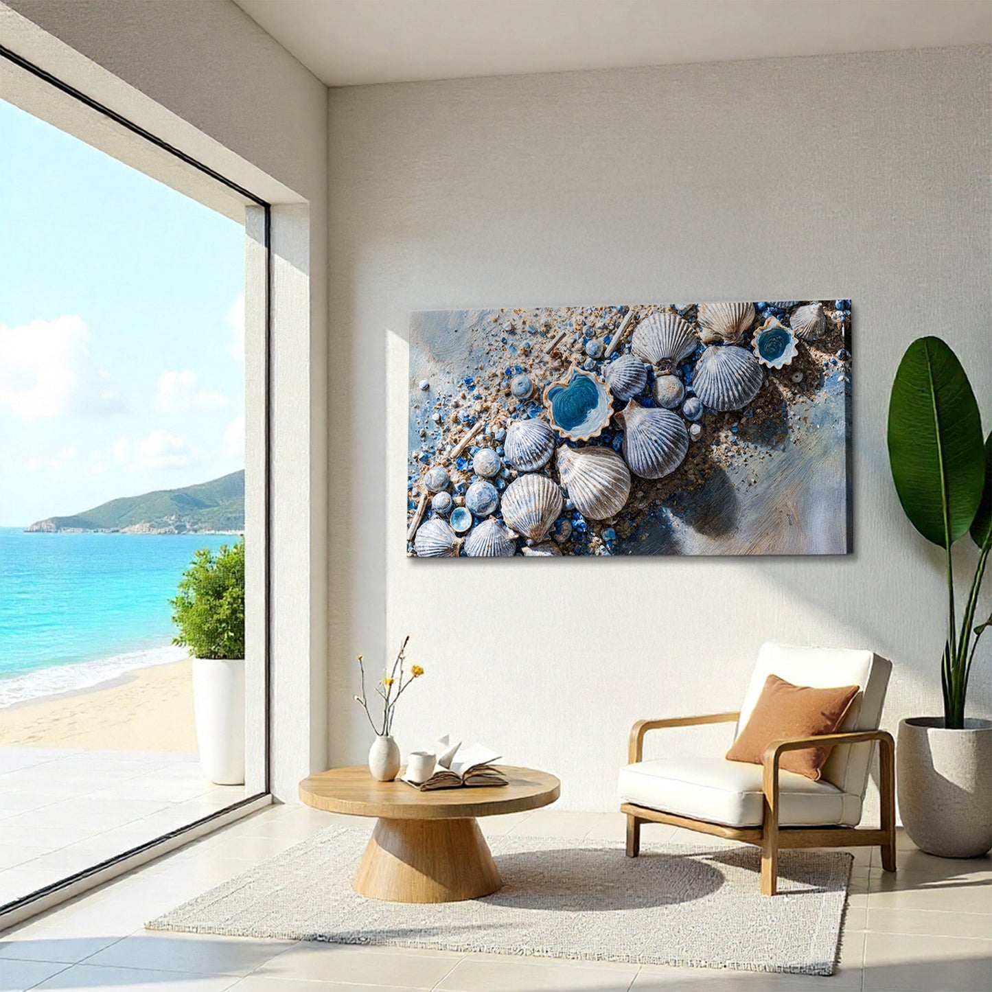 Sea Shells Modern Coastal Wall Art II