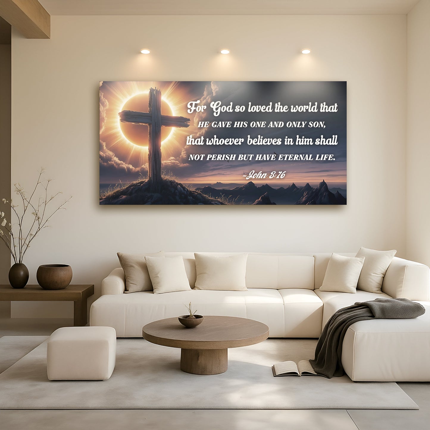 John 3:16: For God So Loved The World Faith Sign VII