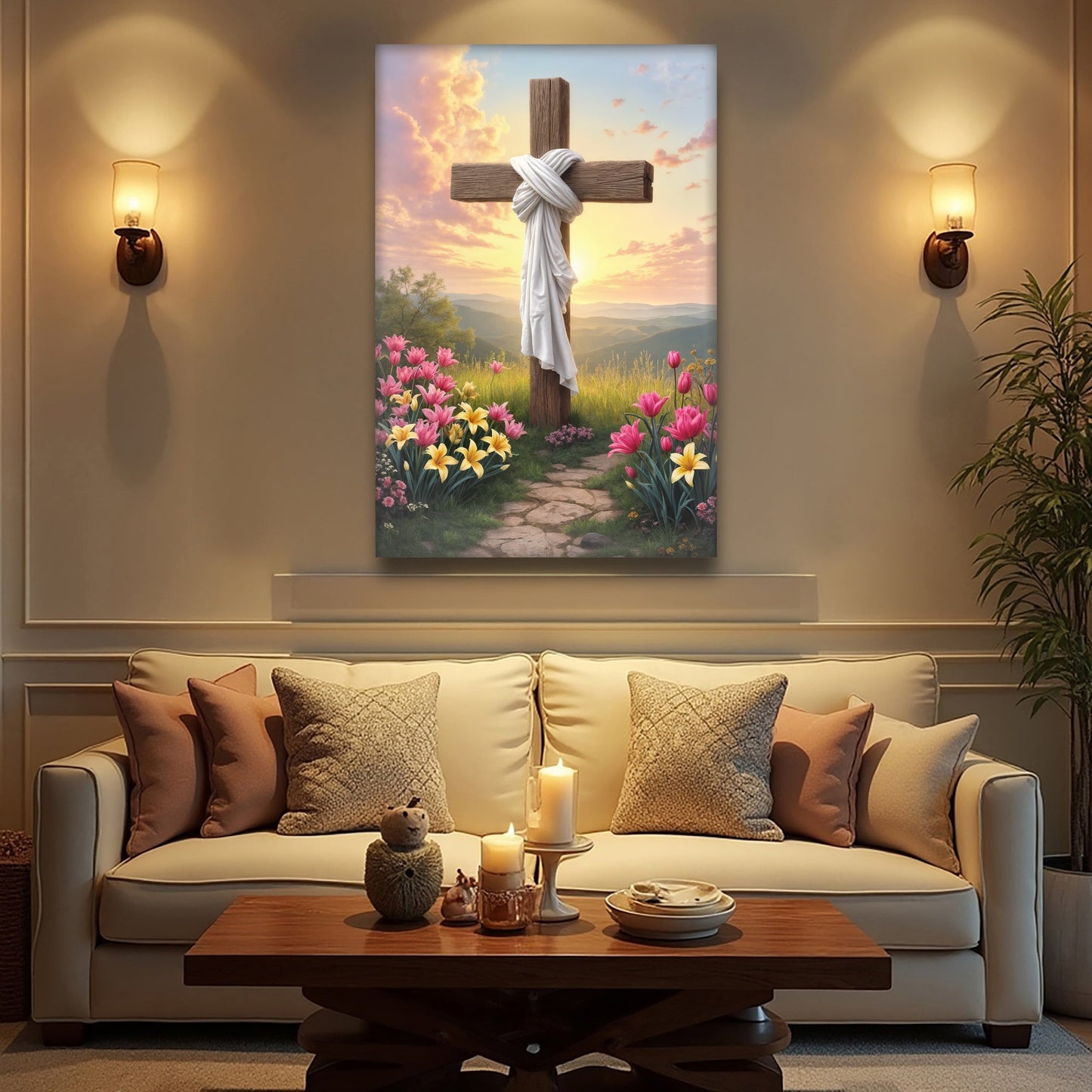 Minimalist Cross Faith Wall Art III