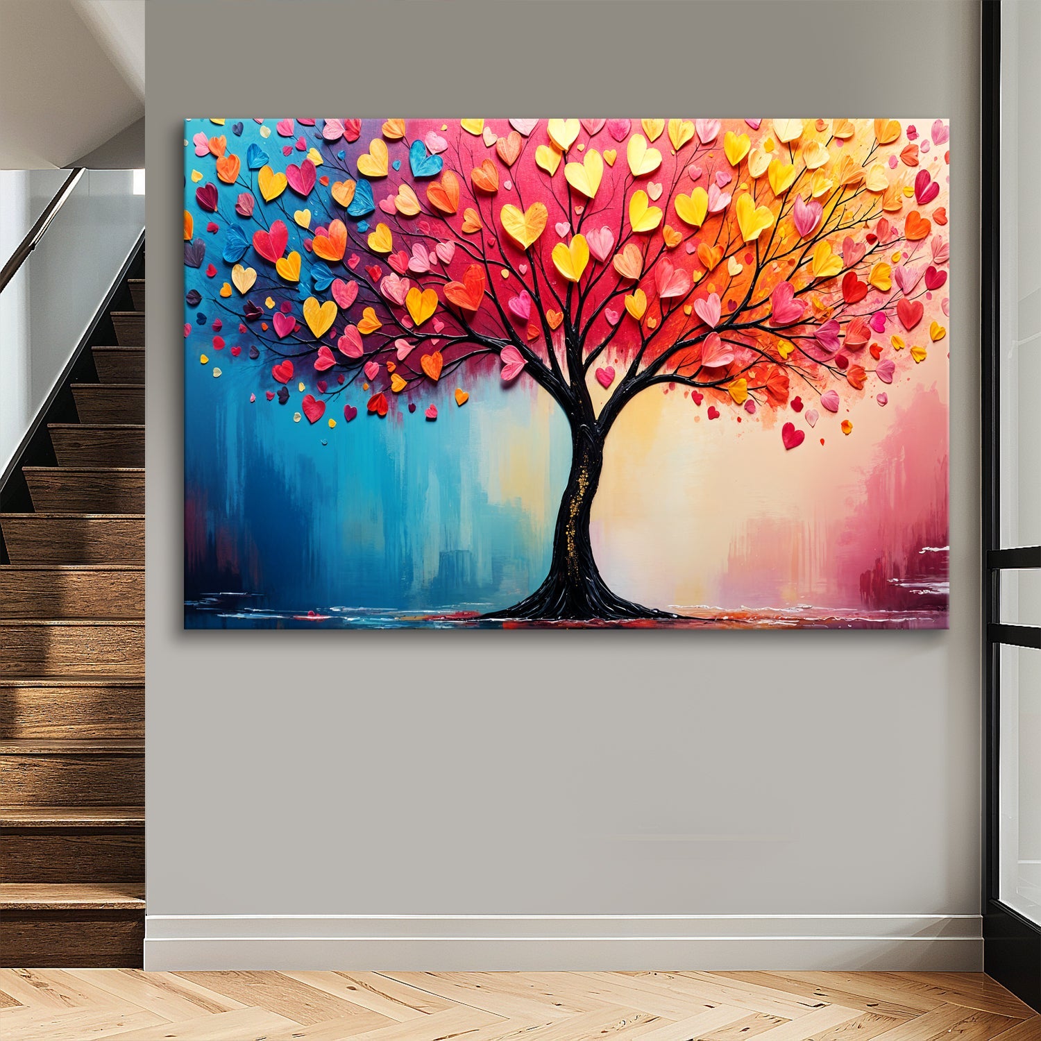 Living Rainbow Impasto Wall Art