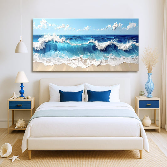 Serene Ocean Wave Coastal Wall Art II