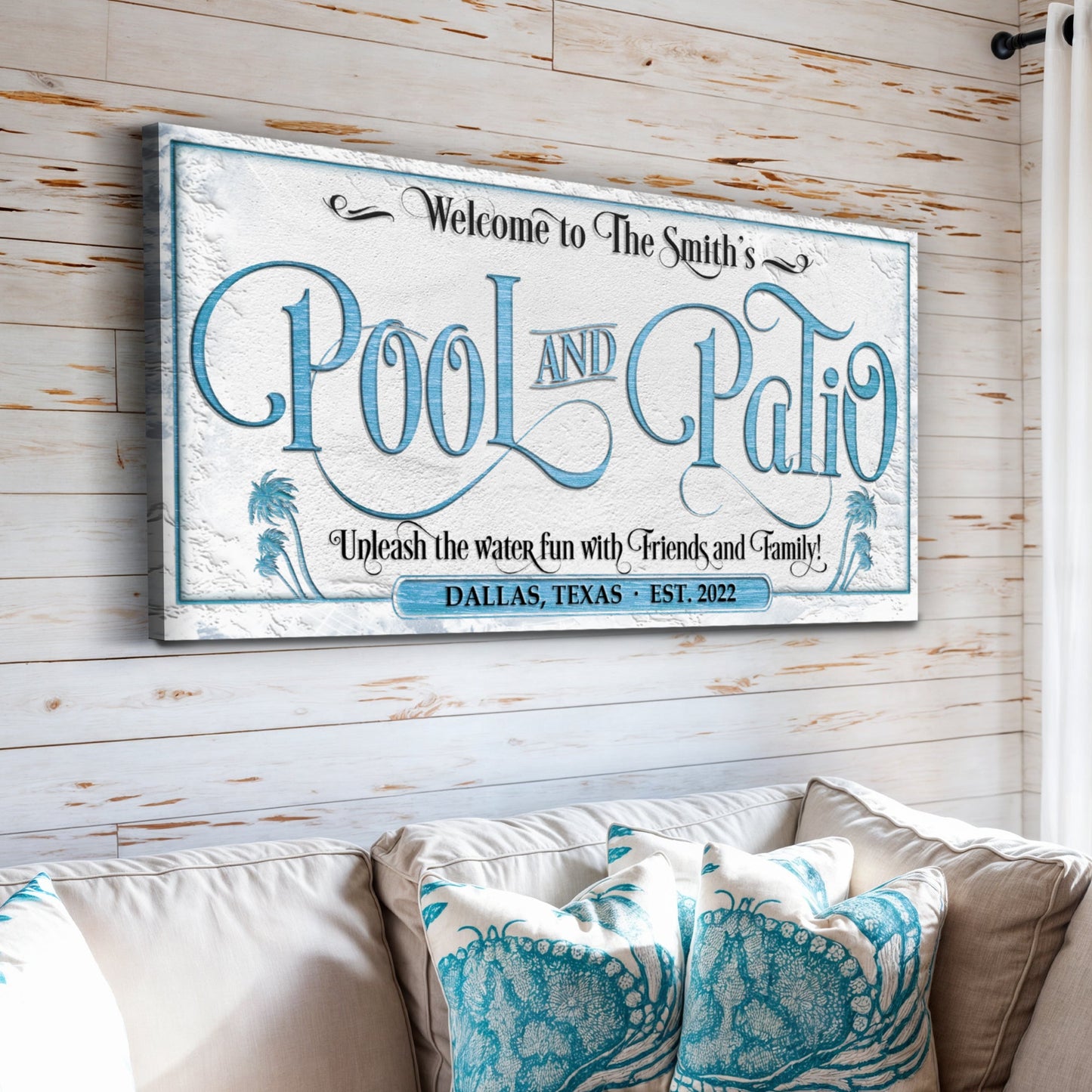 Personalized Pool & Patio Sign