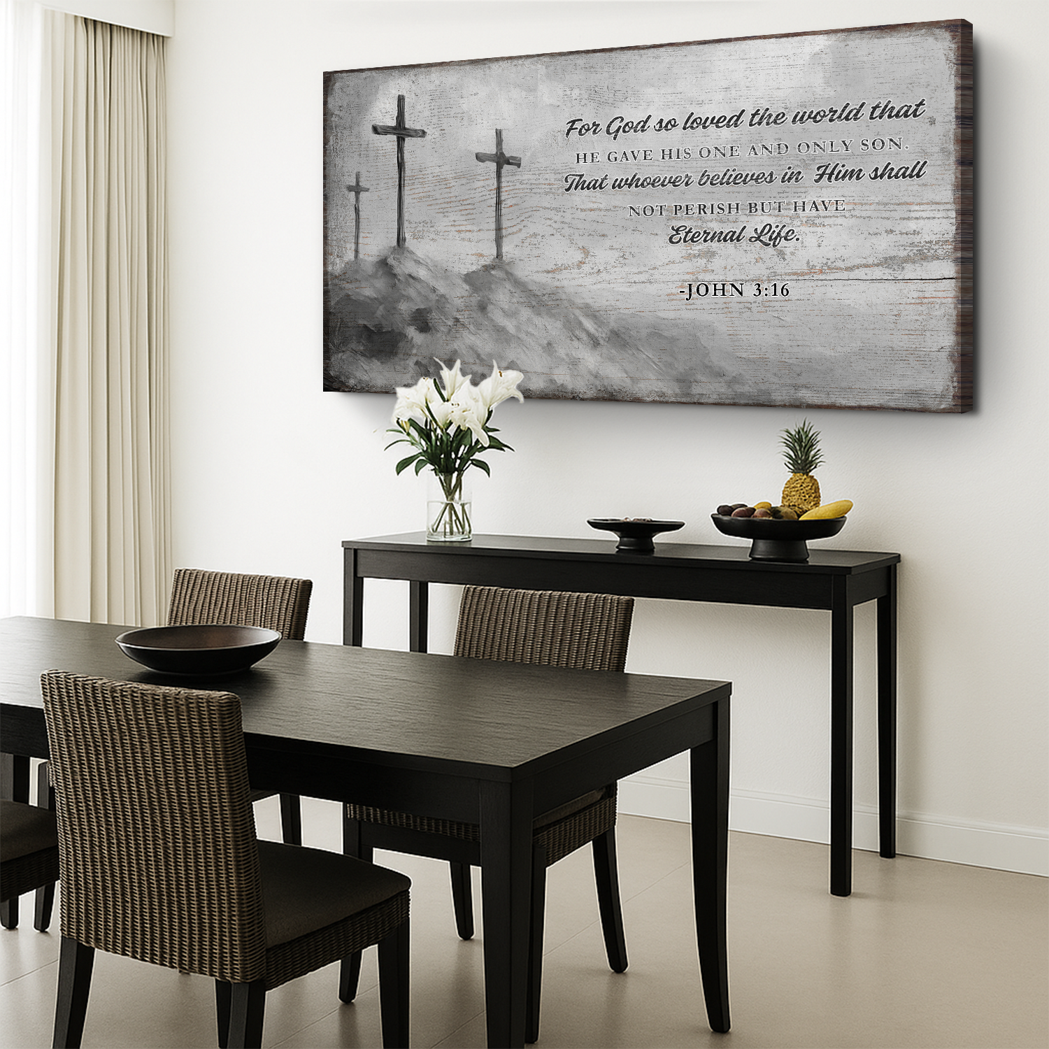 John 3:16: For God So Loved The World Faith Sign VIII