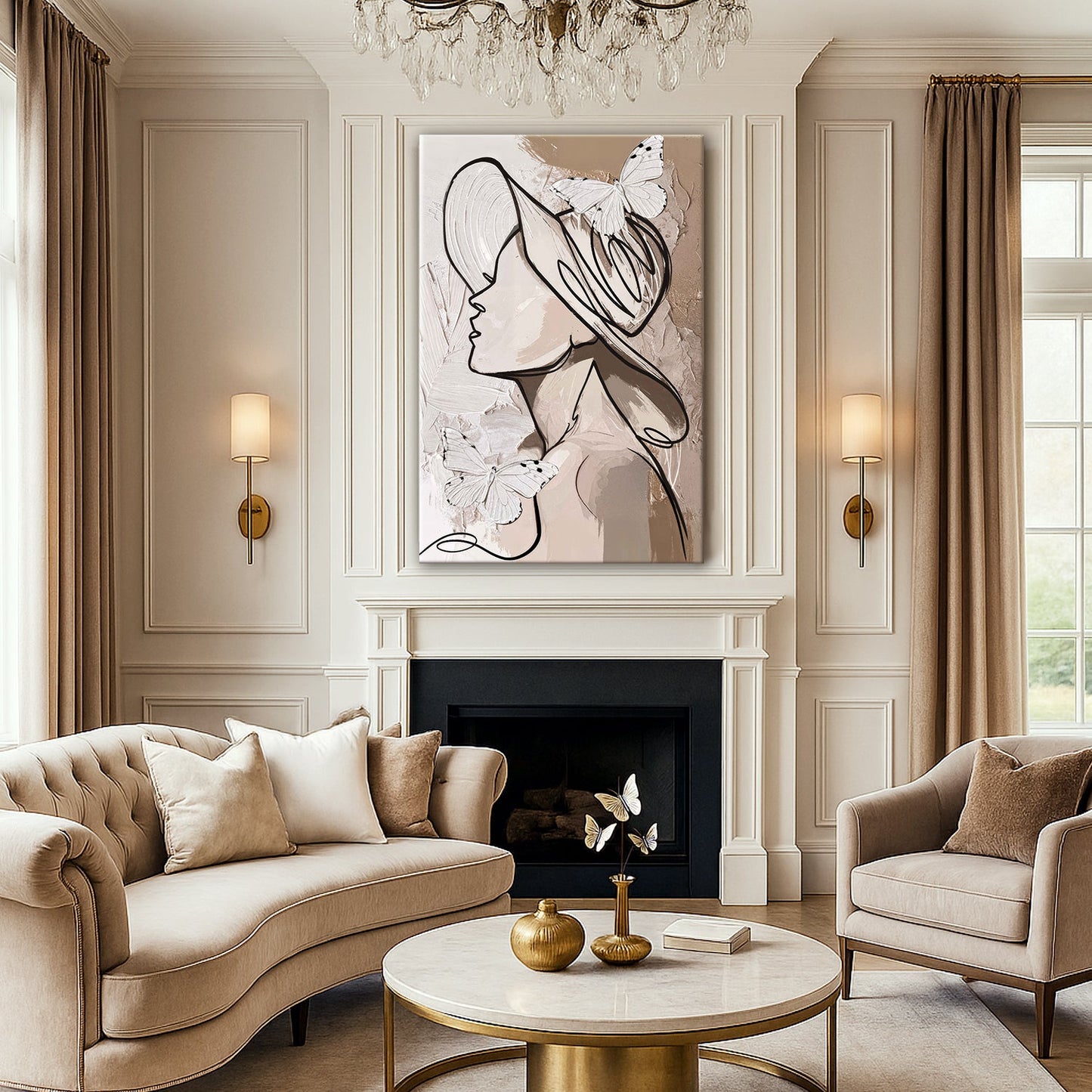 Minimalist Woman Line Wall Art II