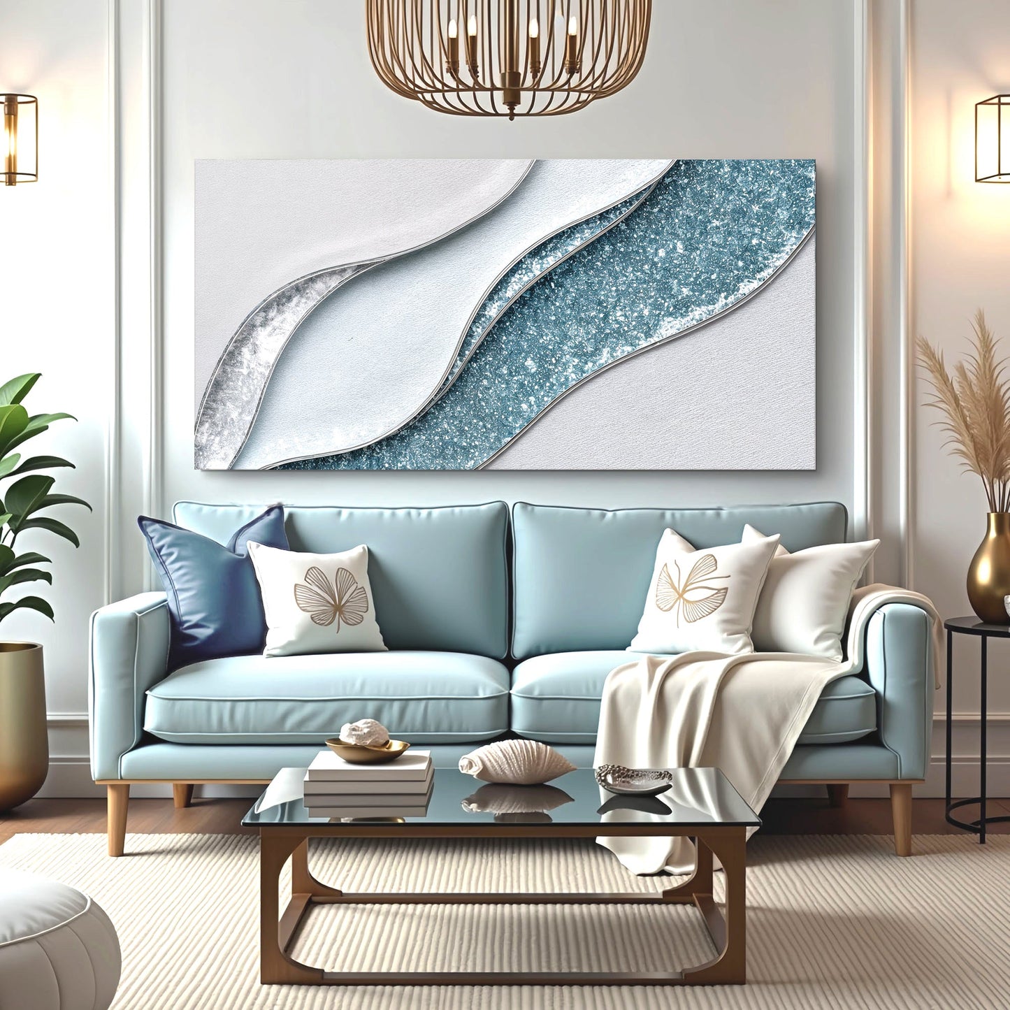Lighter Waves Wall Art