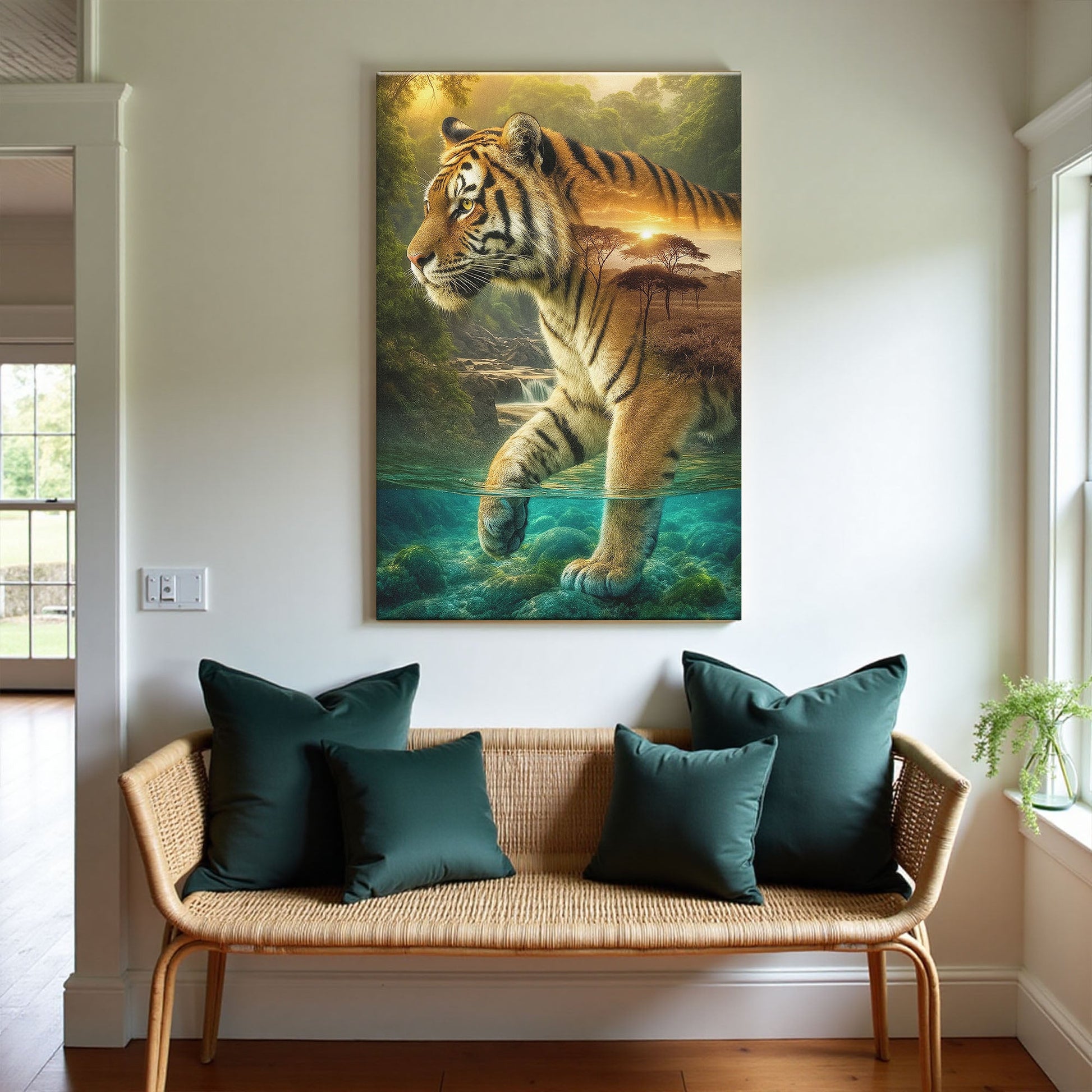 Tiger's Allegory Wall Art
