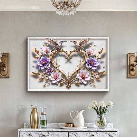 3D Hummingbirds Wall Art V
