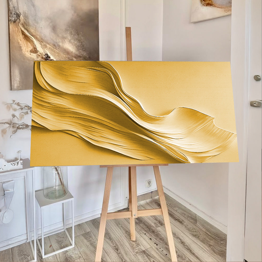 Gold Minimalist Wall Art II