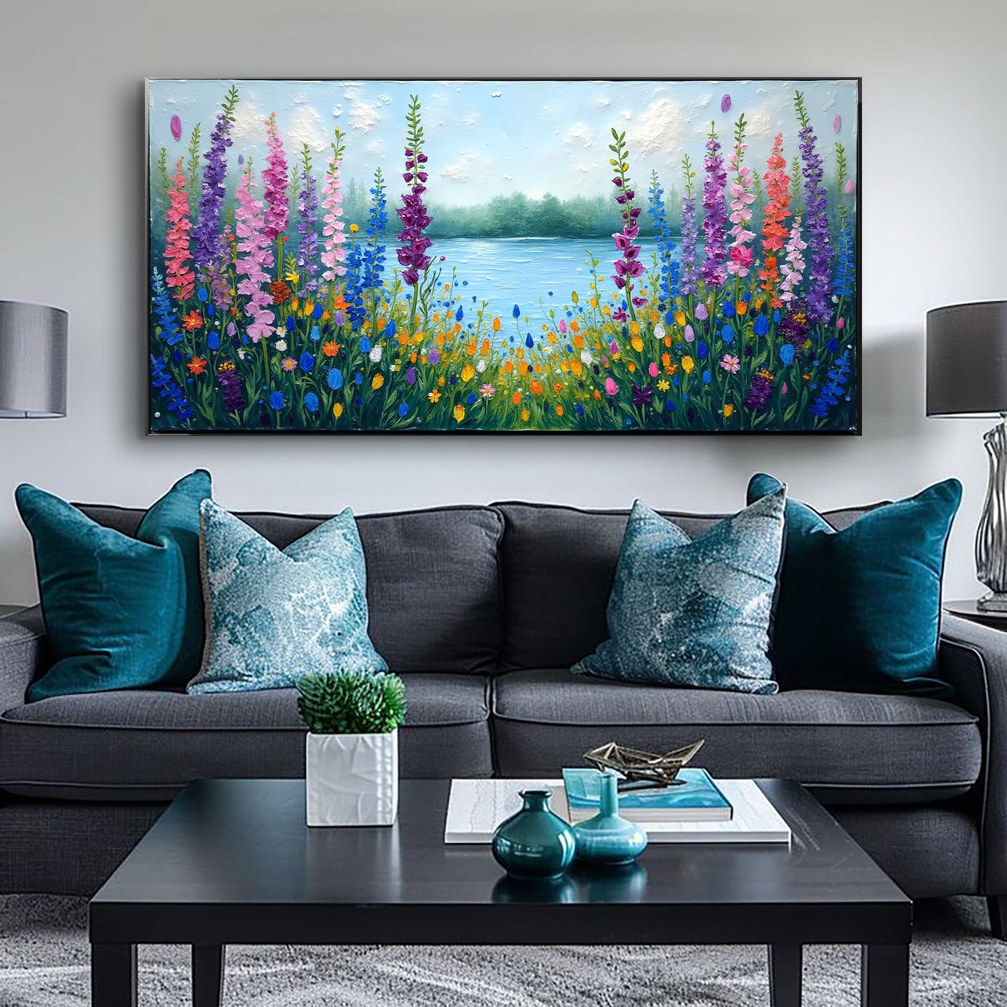 Alphine Meadow Impasto Wall Art