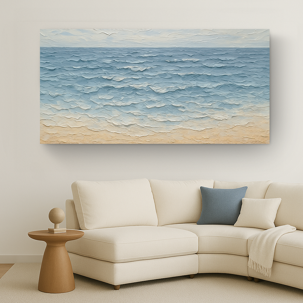Serene Ocean Wave Coastal Wall Art VI
