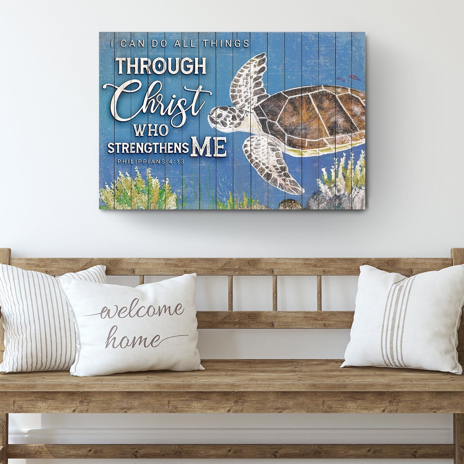 I Can Do All Things Through Christ Who Strengthens Me Faith Sign IV