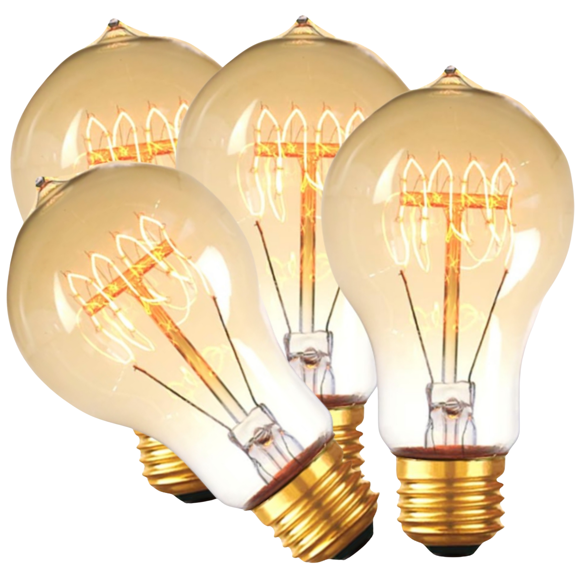 4 Pack - Dimmable Incandescent Spiral 60W