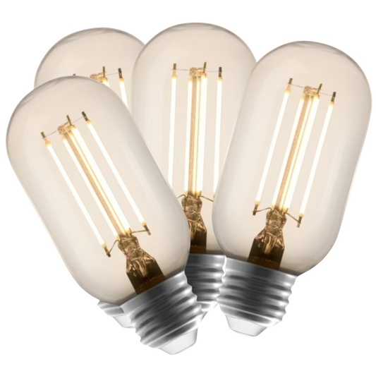 4 Pack - Dimmable LED Vintage Tube 40W Eq.