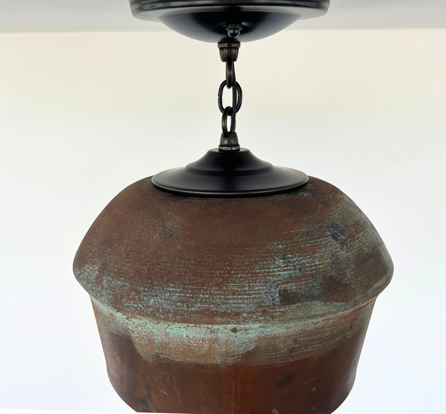 HANDCRAFTED Copper Pendant Light Fixture With Chain