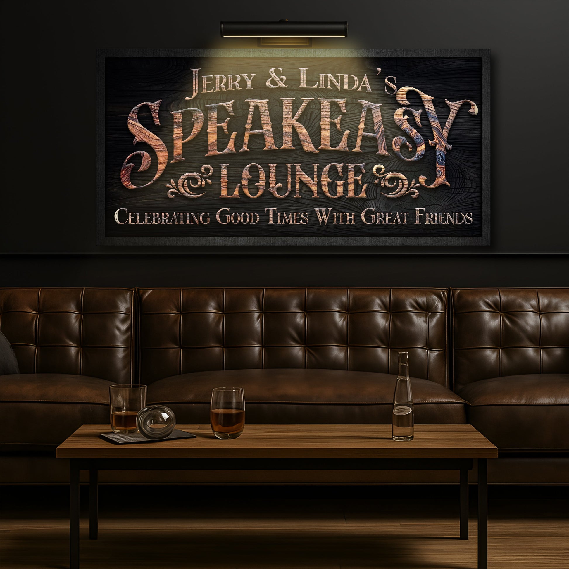 Speakeasy Lounge Wall Sign