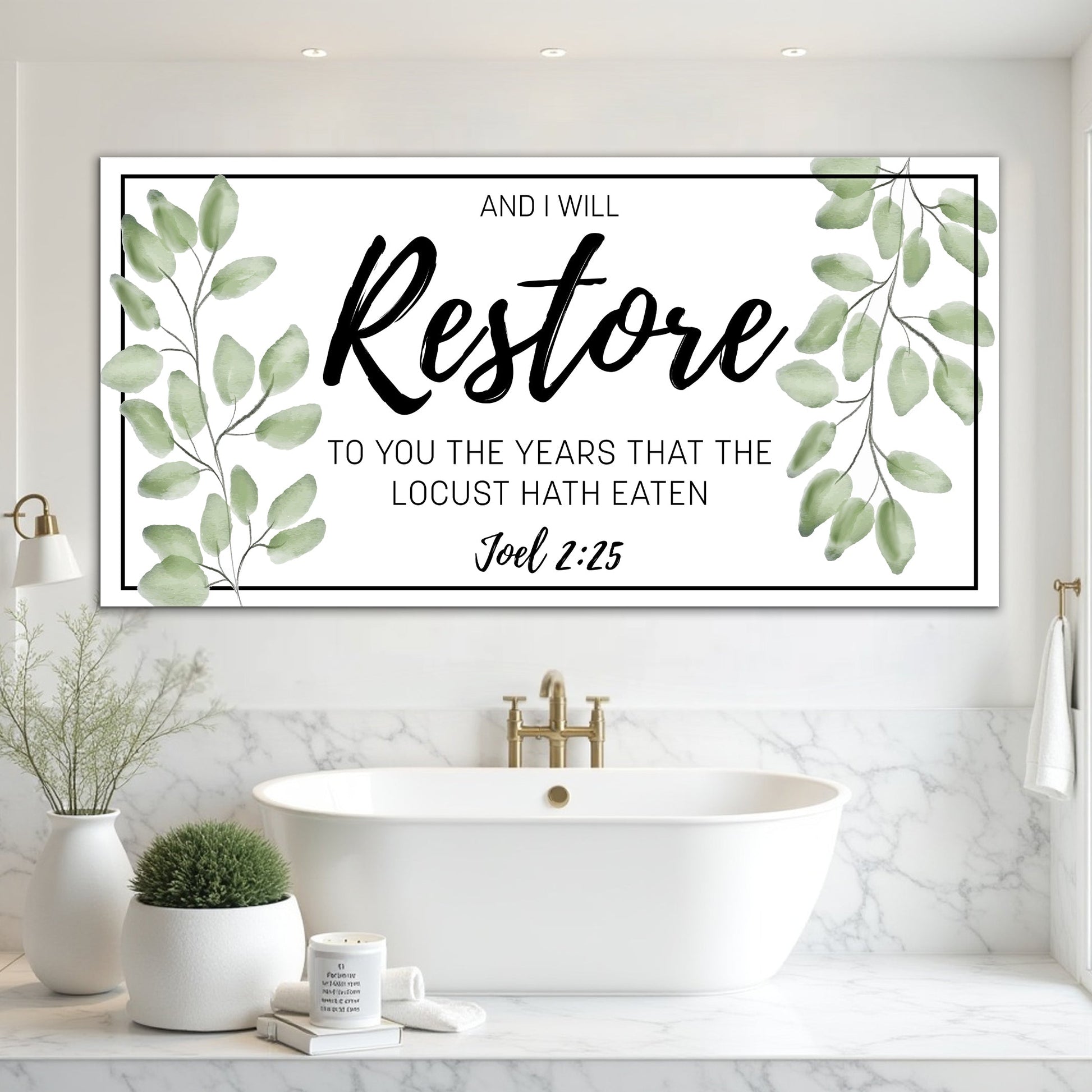 And I Will Restore To You - Joel 2:25 Faith Sign II