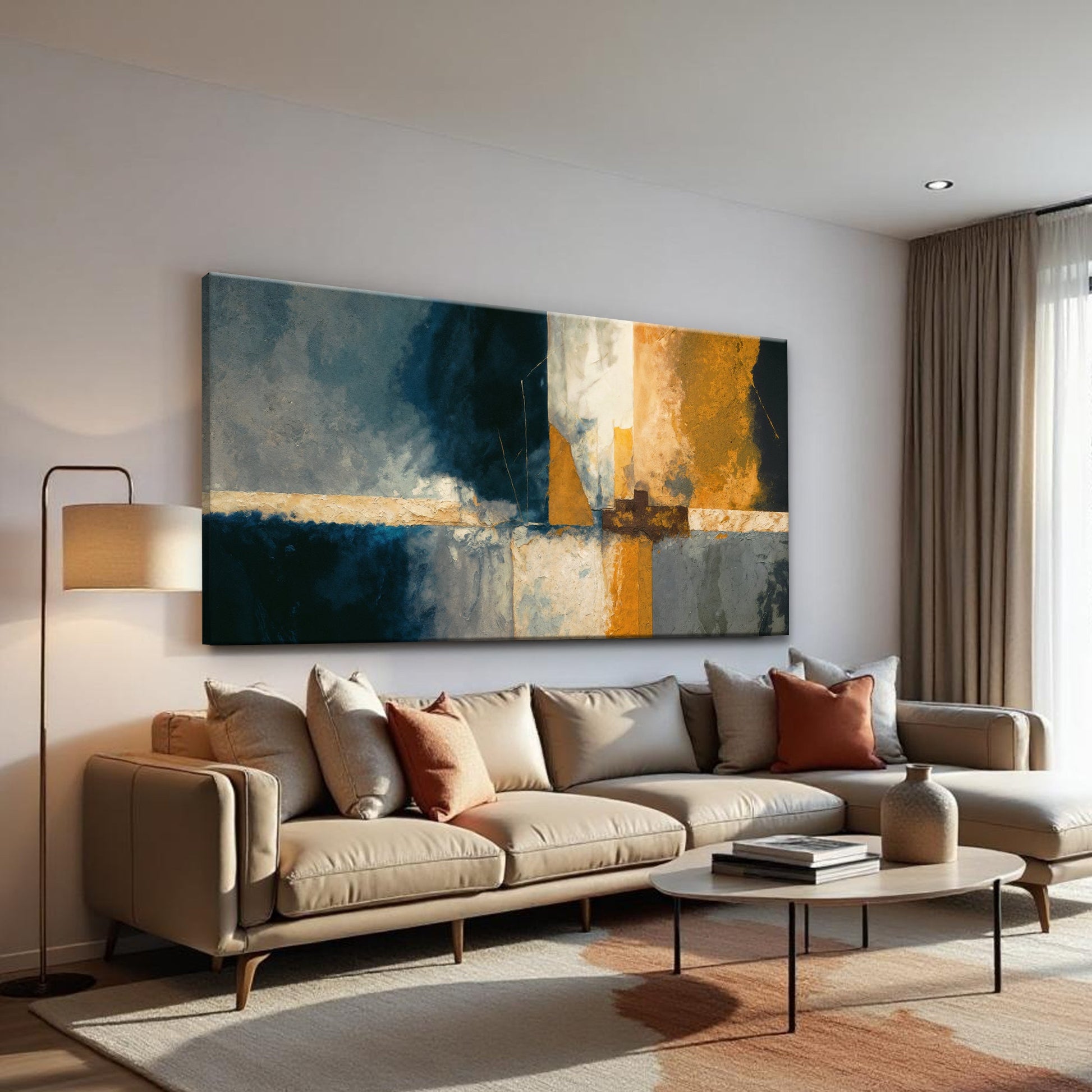 Abstract Geometric Lines Wall Art