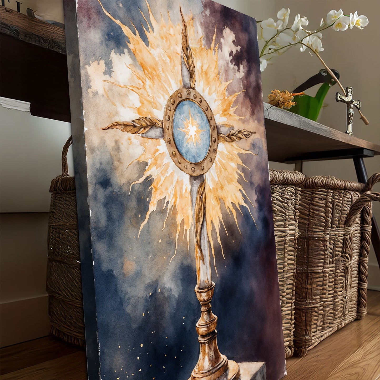 Holy Eucharist in Monstrance Faith Wall Art II