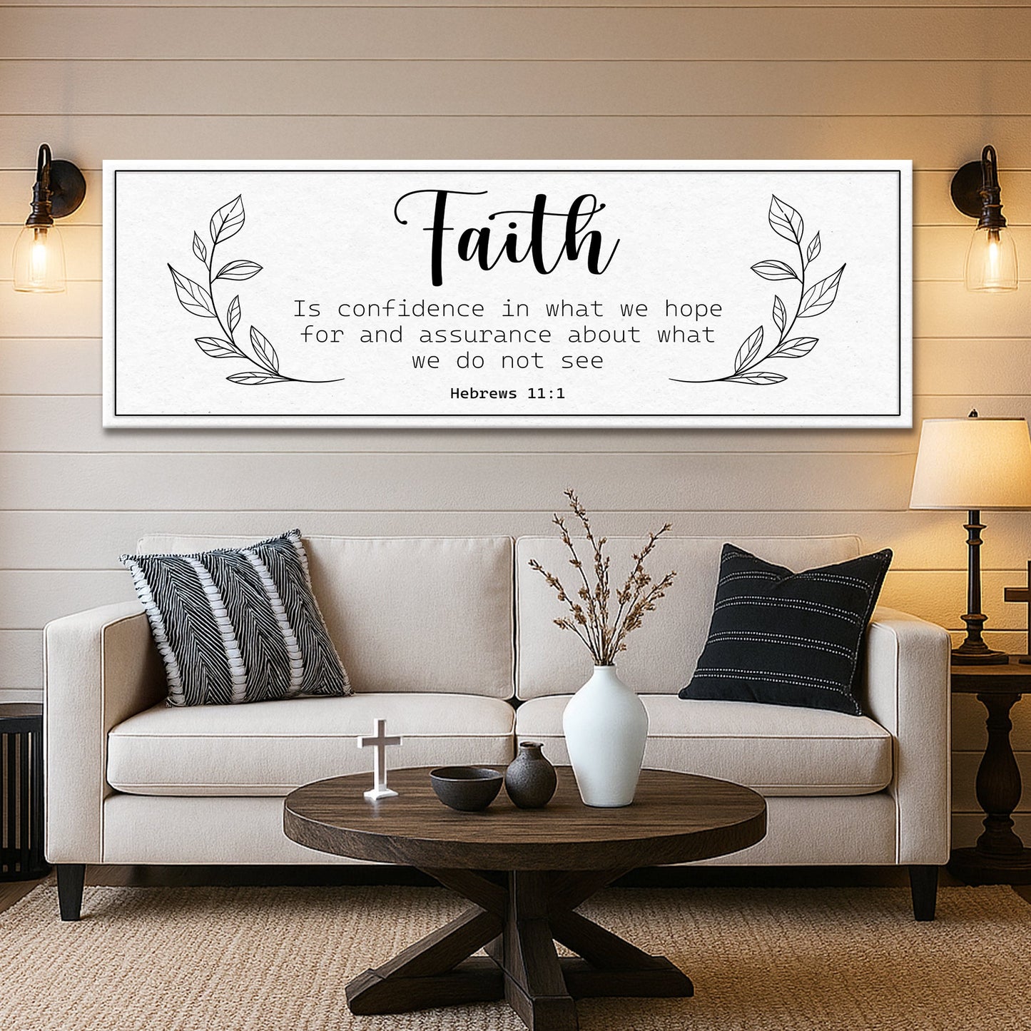 Faith Is Confidence - Hebrews 11:1 Faith Sign
