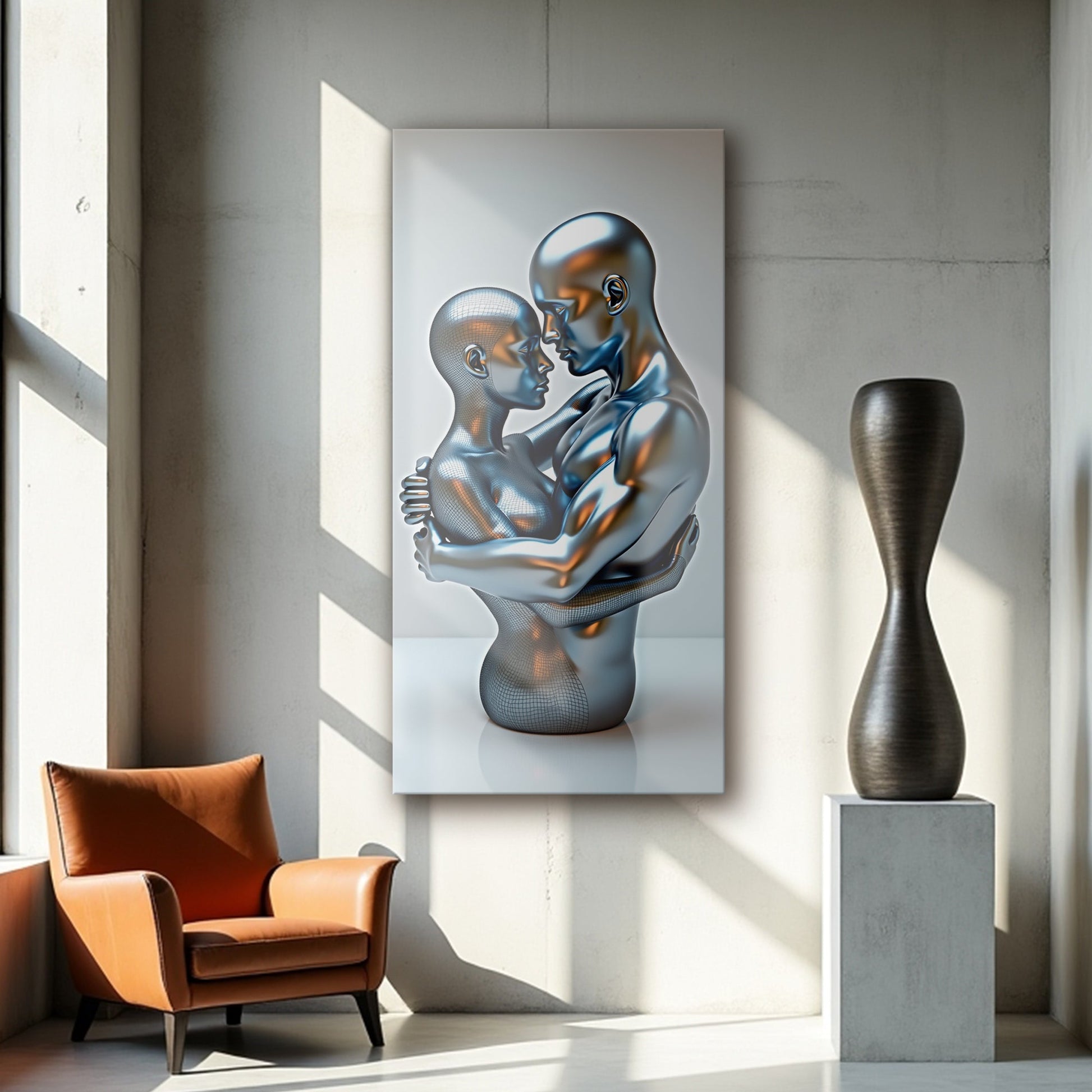 Eternal Love Figure Abstract Wall Art II