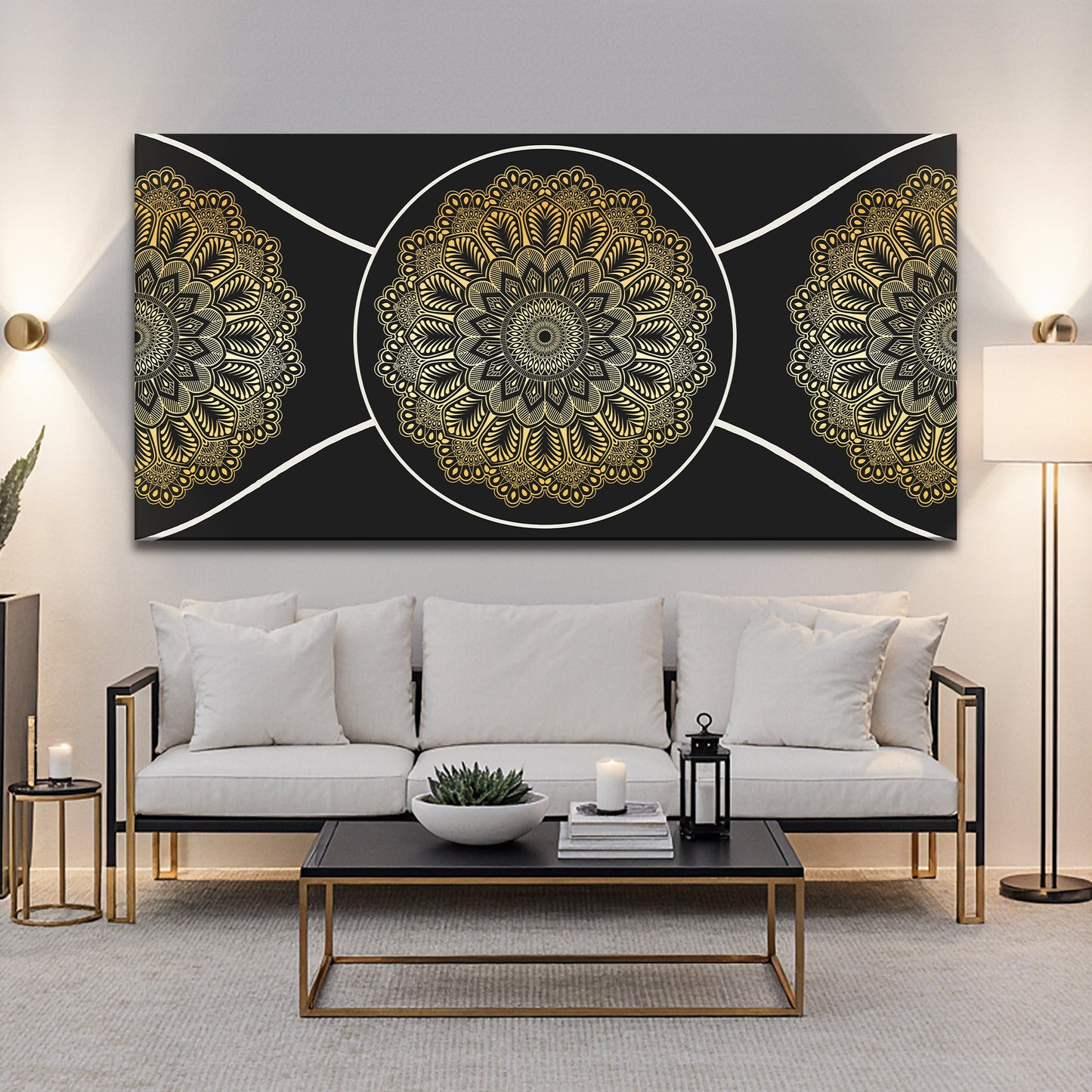Gold Sacred Geometry Wall Art
