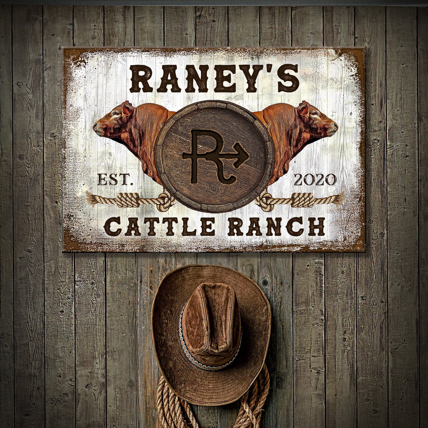 Cattle Brand - Limousin Sign