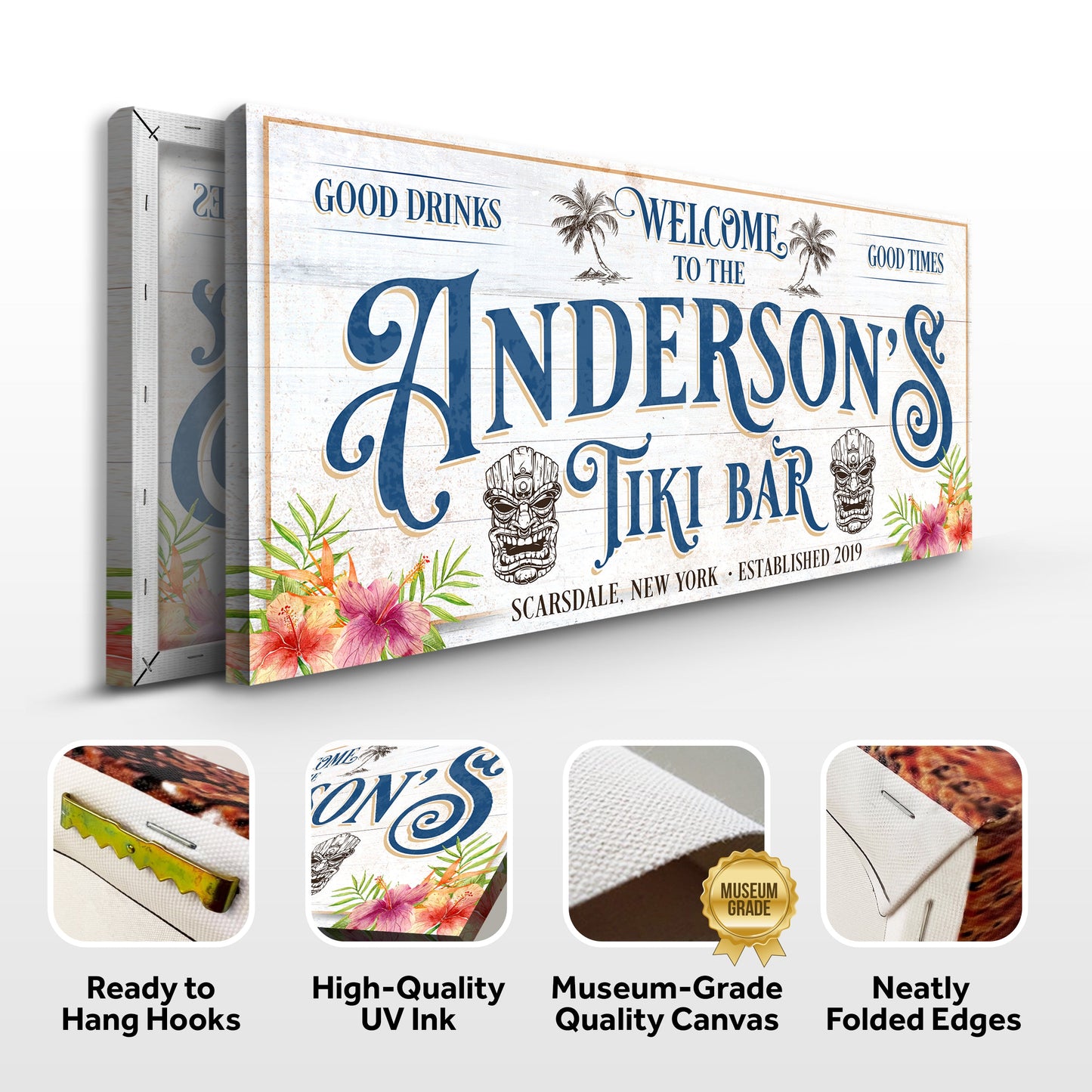 Personalized Tiki Bar Sign II