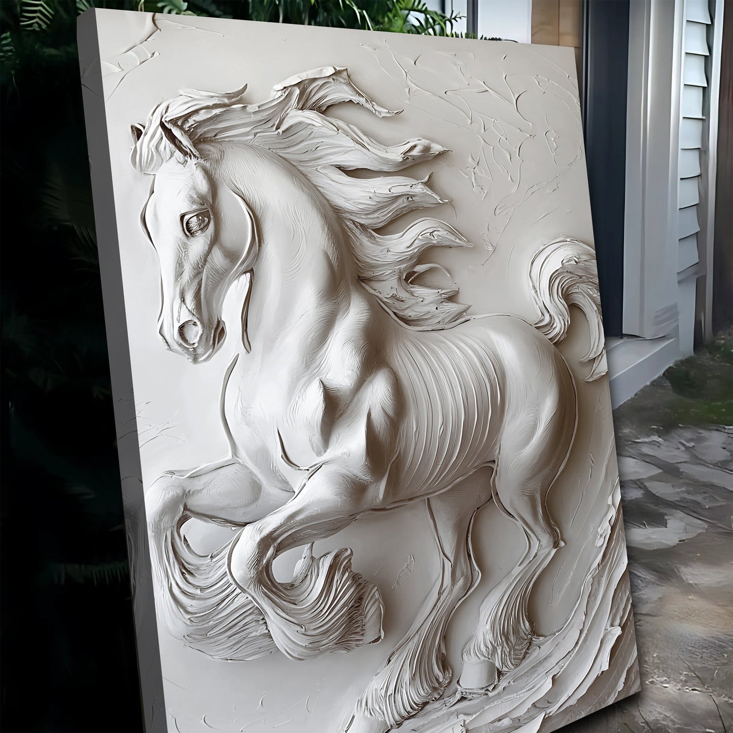 3D Minimalist Horse Wall Art