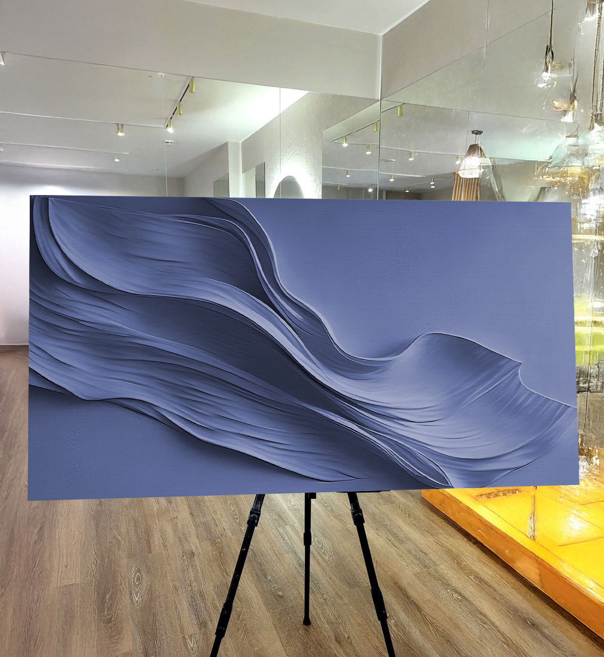 Midnight Navy Minimalist Wall Art