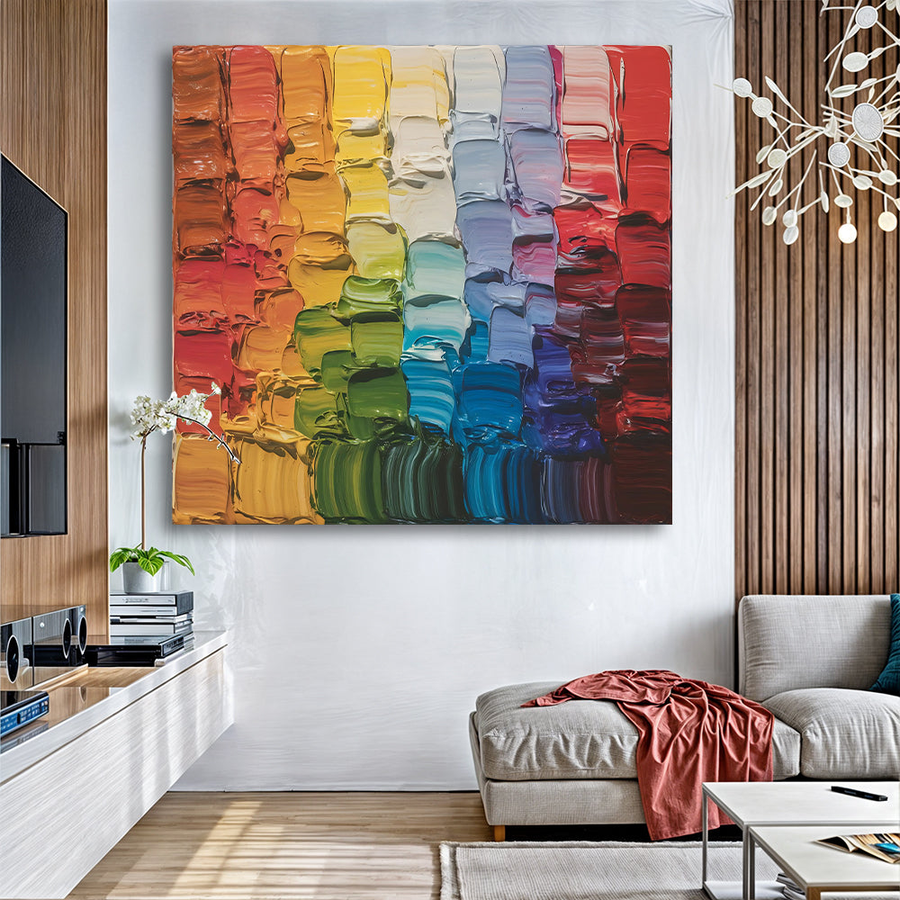 Chroma Flow Impasto Wall Art