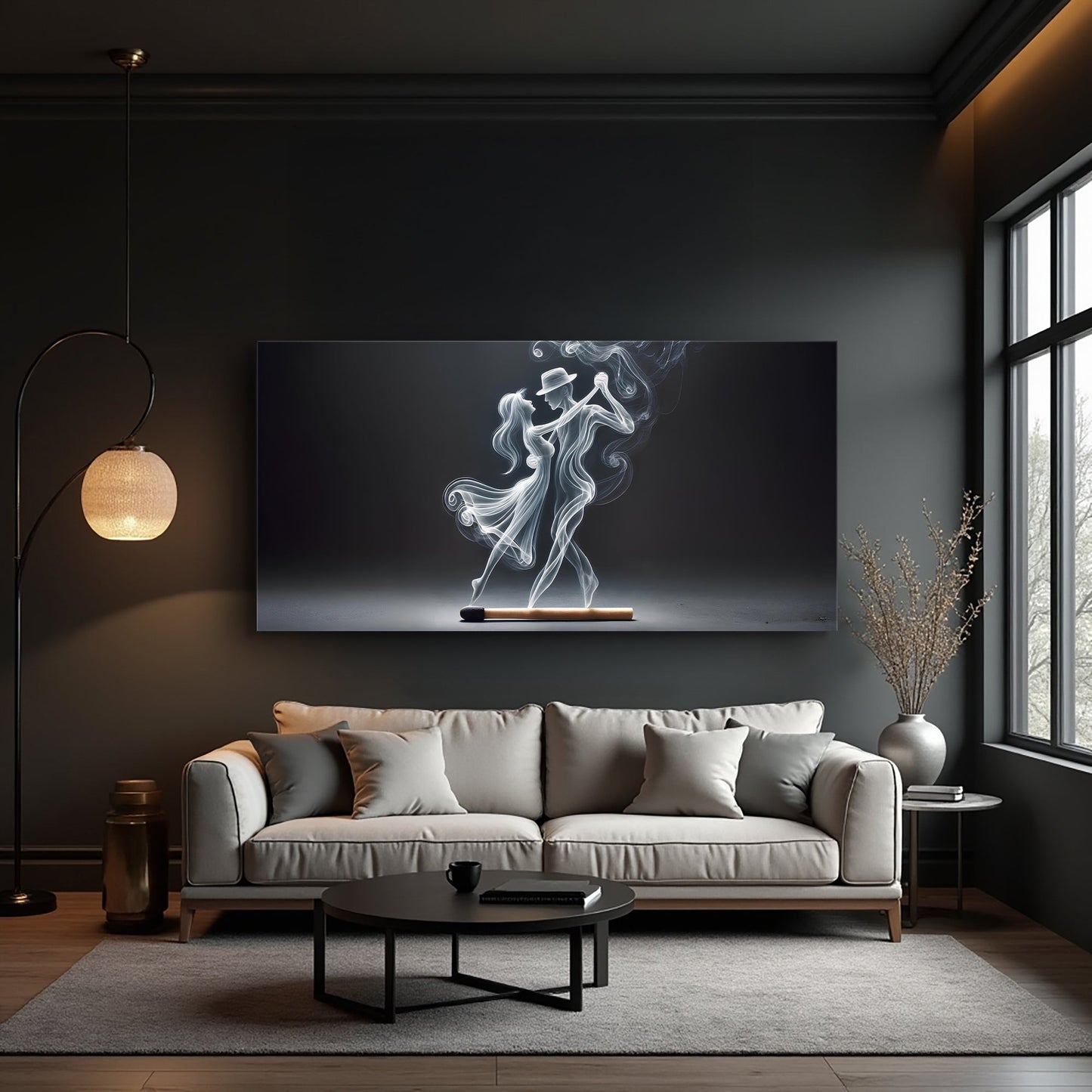 Modern Abstract Couple Dance Wall Art
