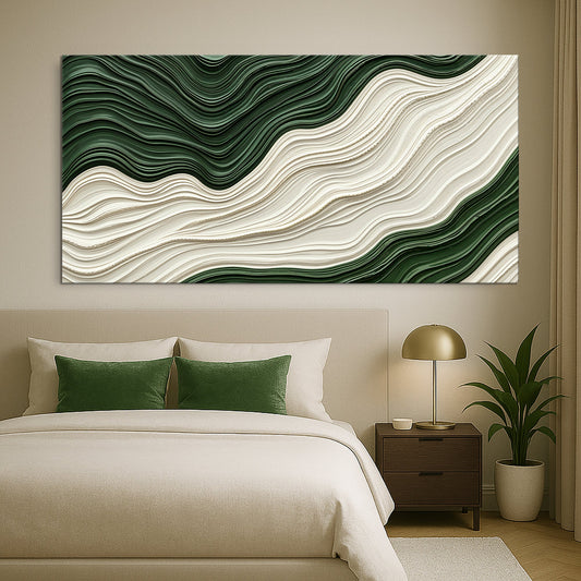 Green Rivers Abstract Wall Art VIII