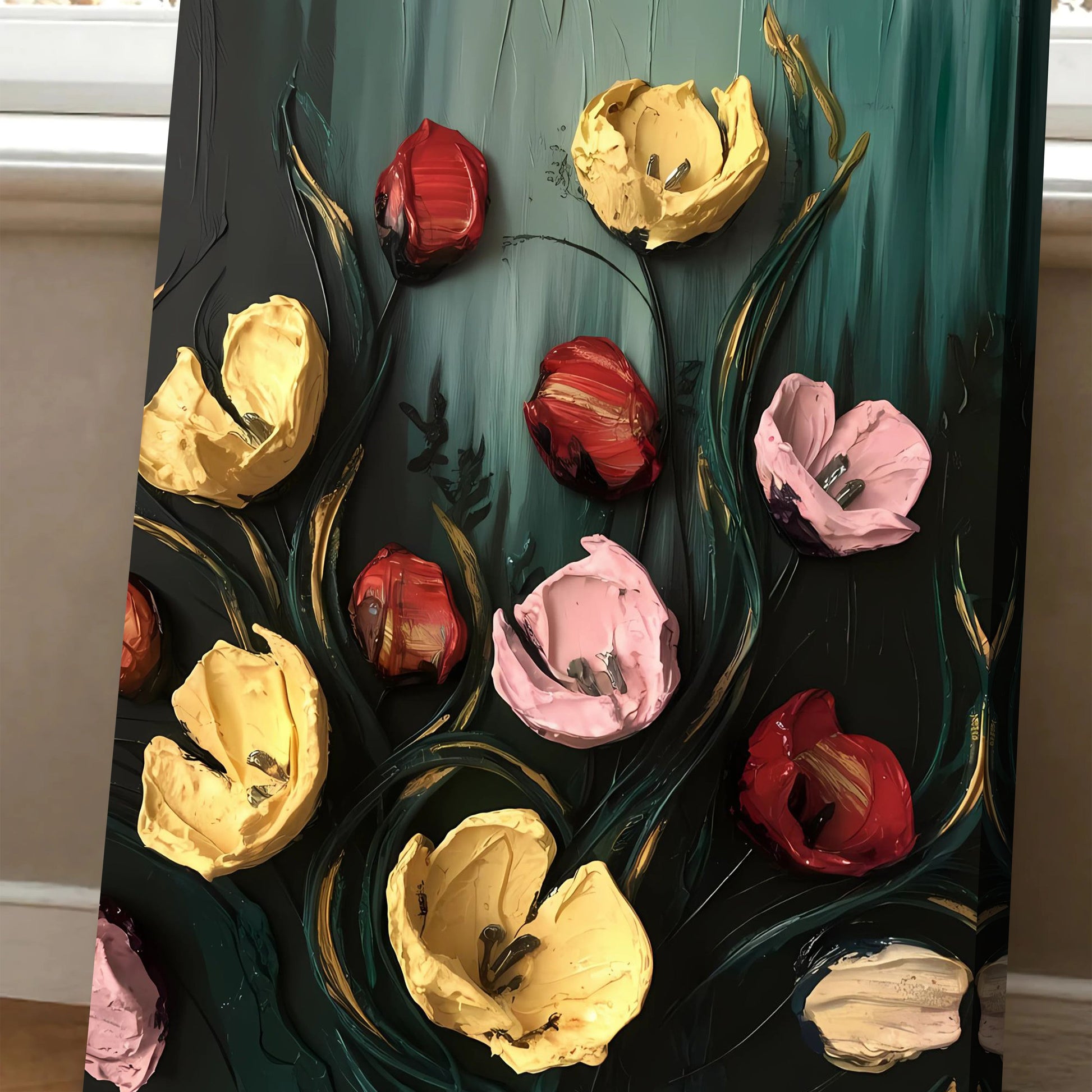 Meadow's Embrace Impasto Wall Art