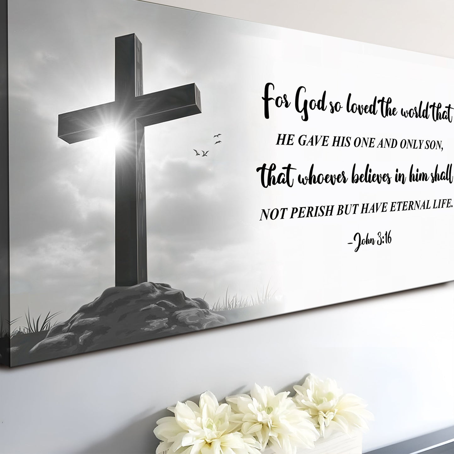 John 3:16: For God So Loved The World Faith Sign VI