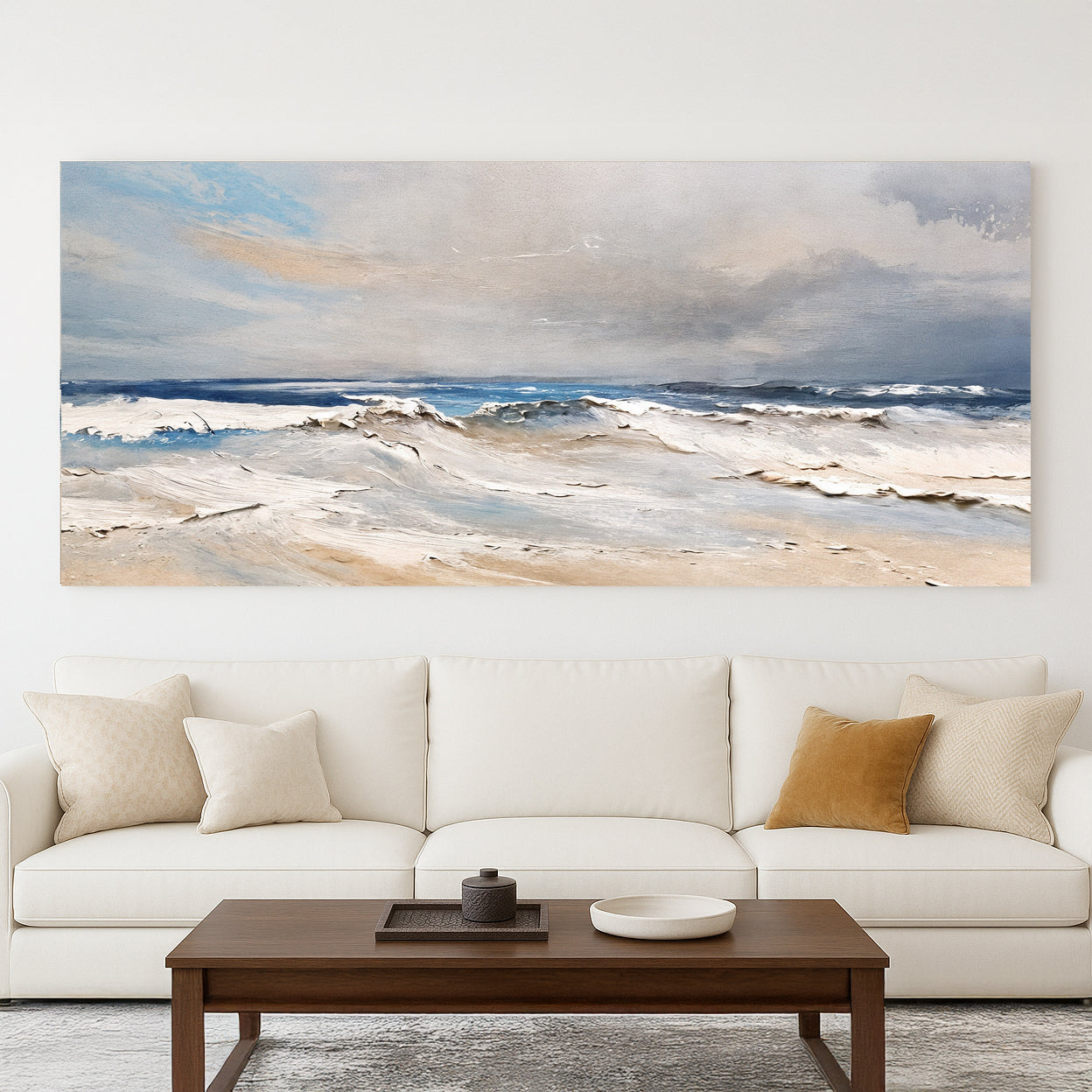 Serene Ocean Wave Coastal Wall Art IX