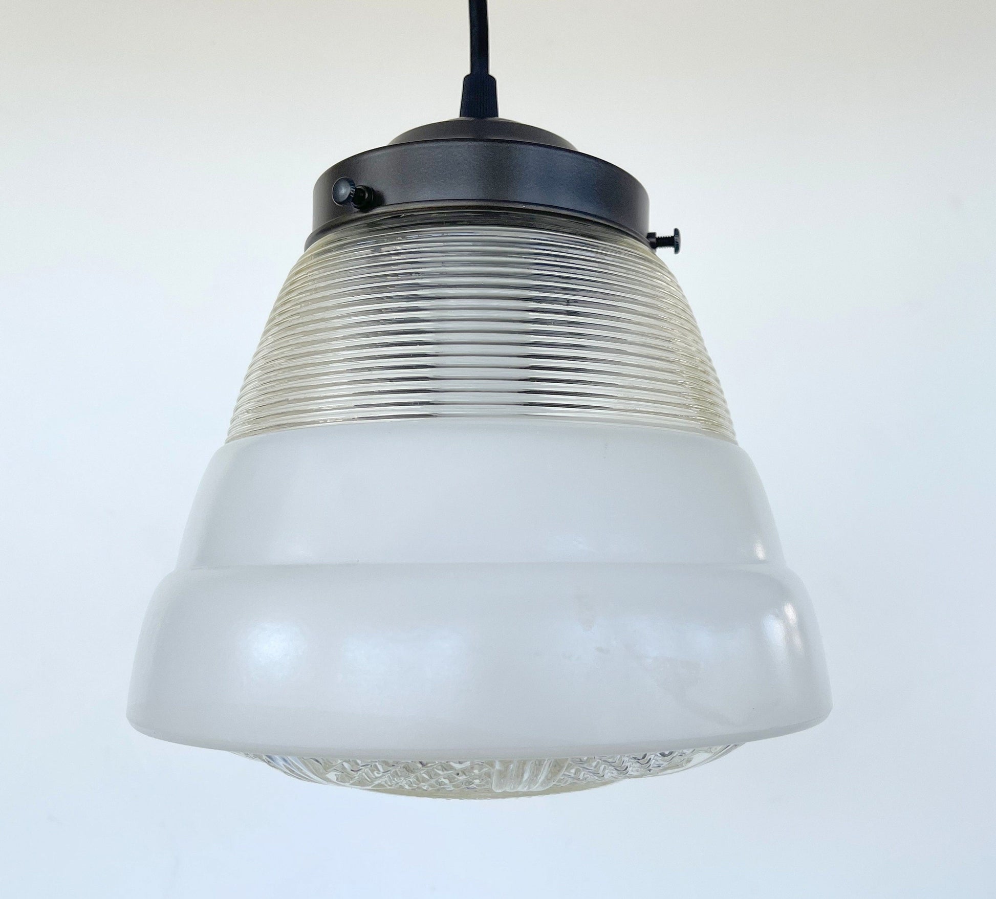 Retro 1970's Mid Century Glass Pendant Lighting